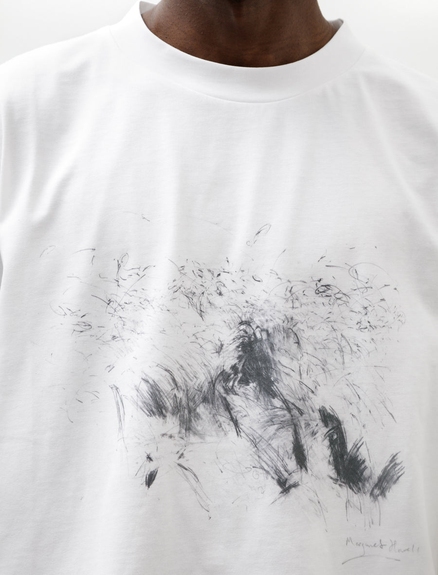 Grasses T-Shirt Cotton Jersey White - Image 4