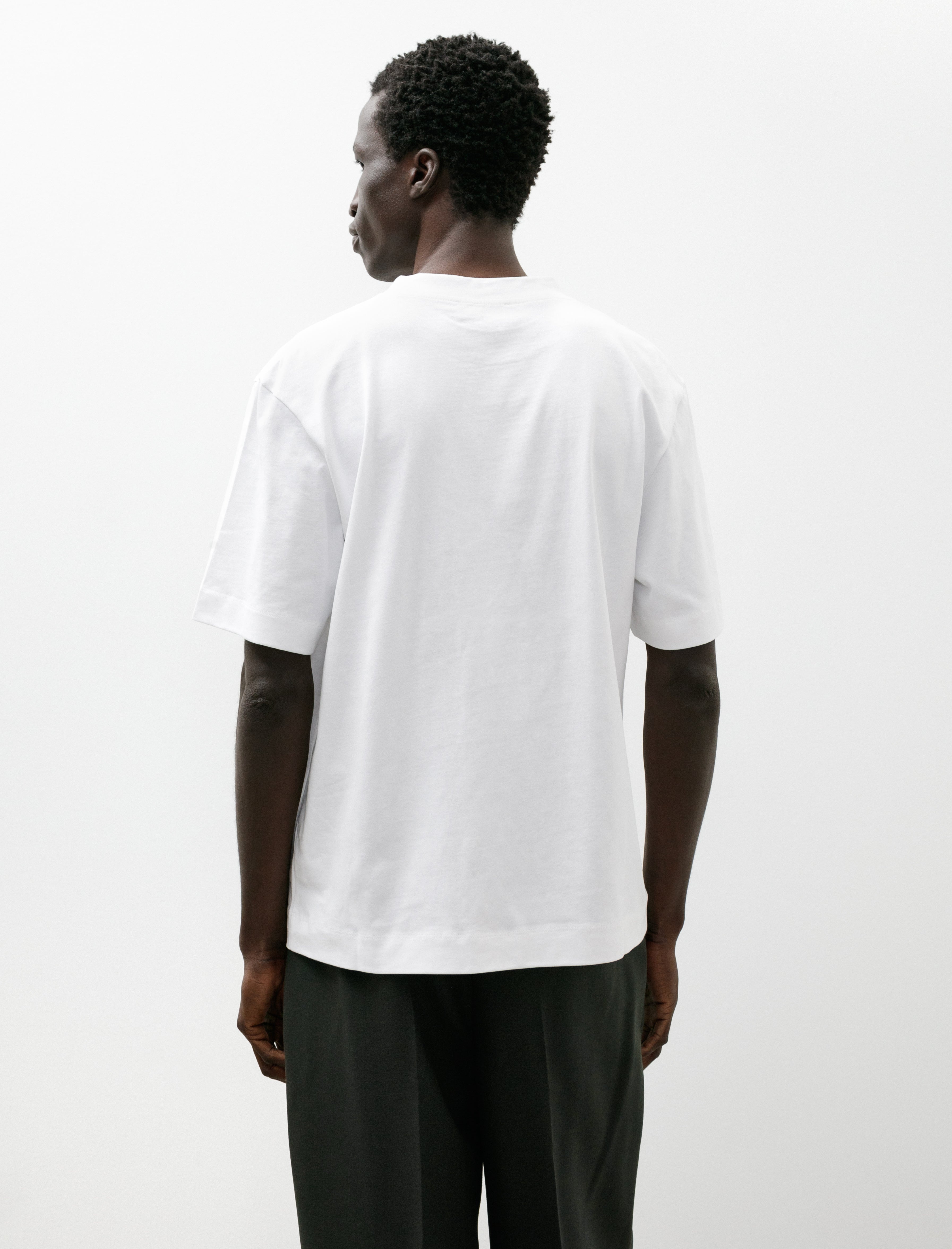 Margaret Howell Grasses T-Shirt Cotton Jersey White