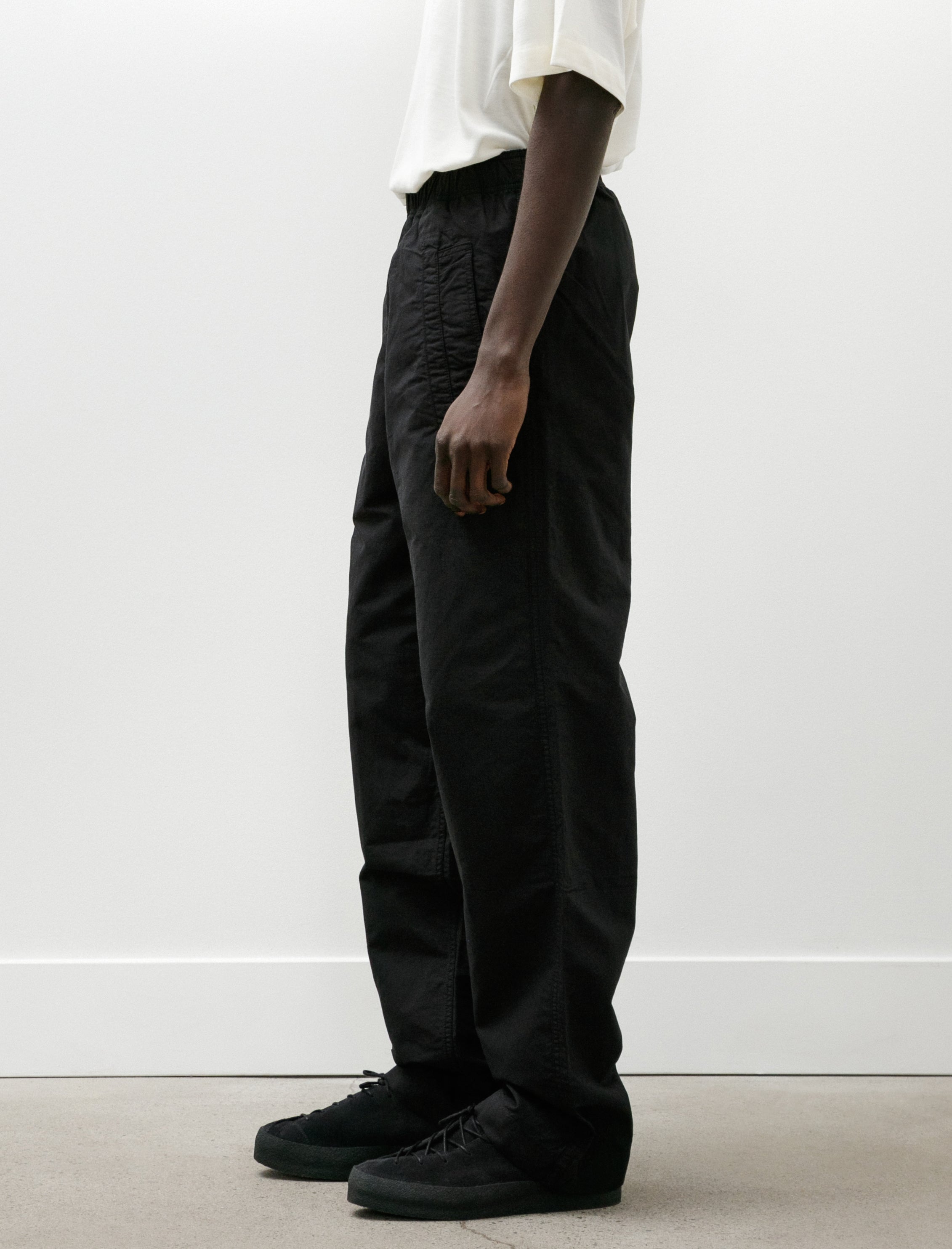 Margaret Howell MHL Wide Leg Jogger Dry Cotton Linen Black