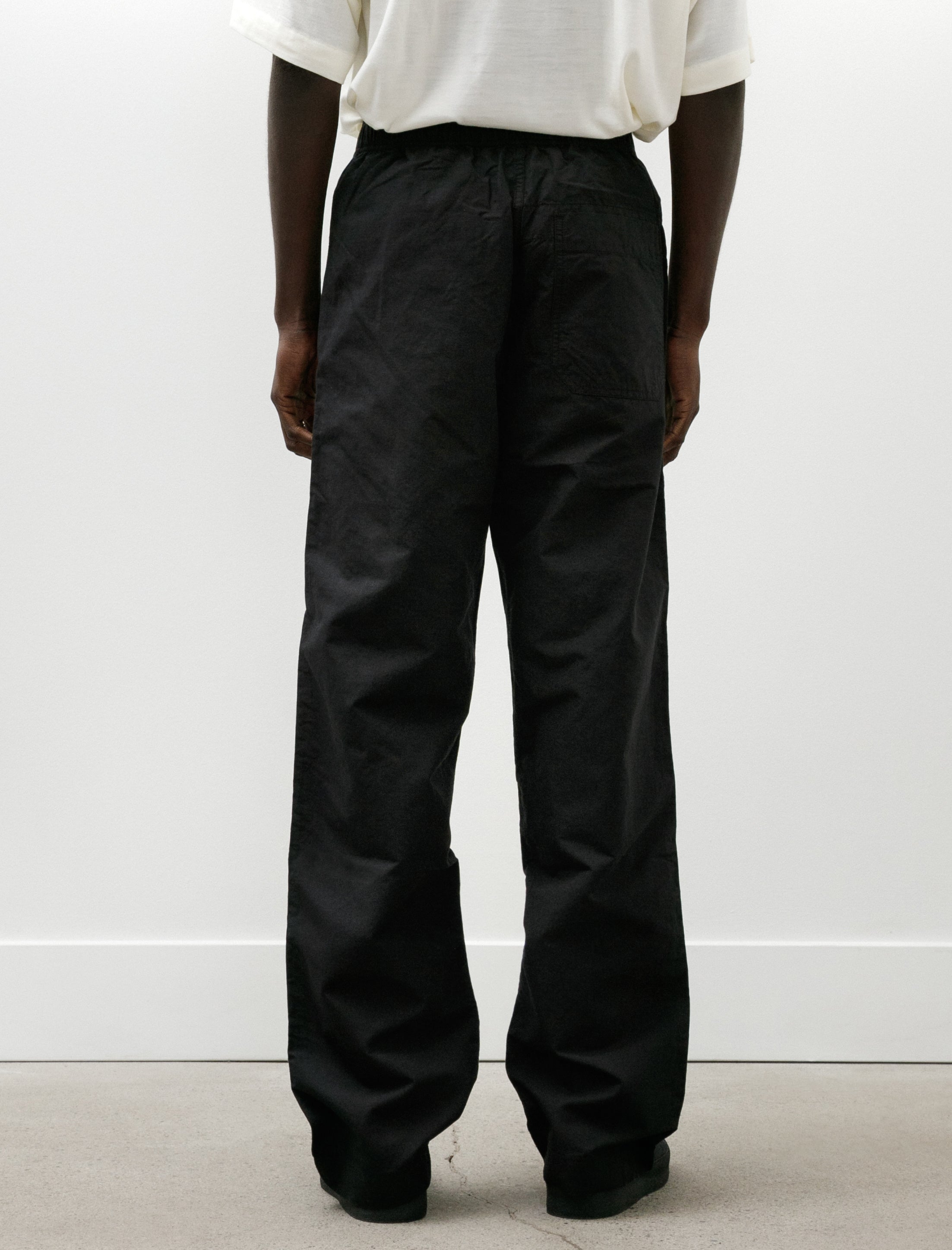 Margaret Howell MHL Wide Leg Jogger Dry Cotton Linen Black