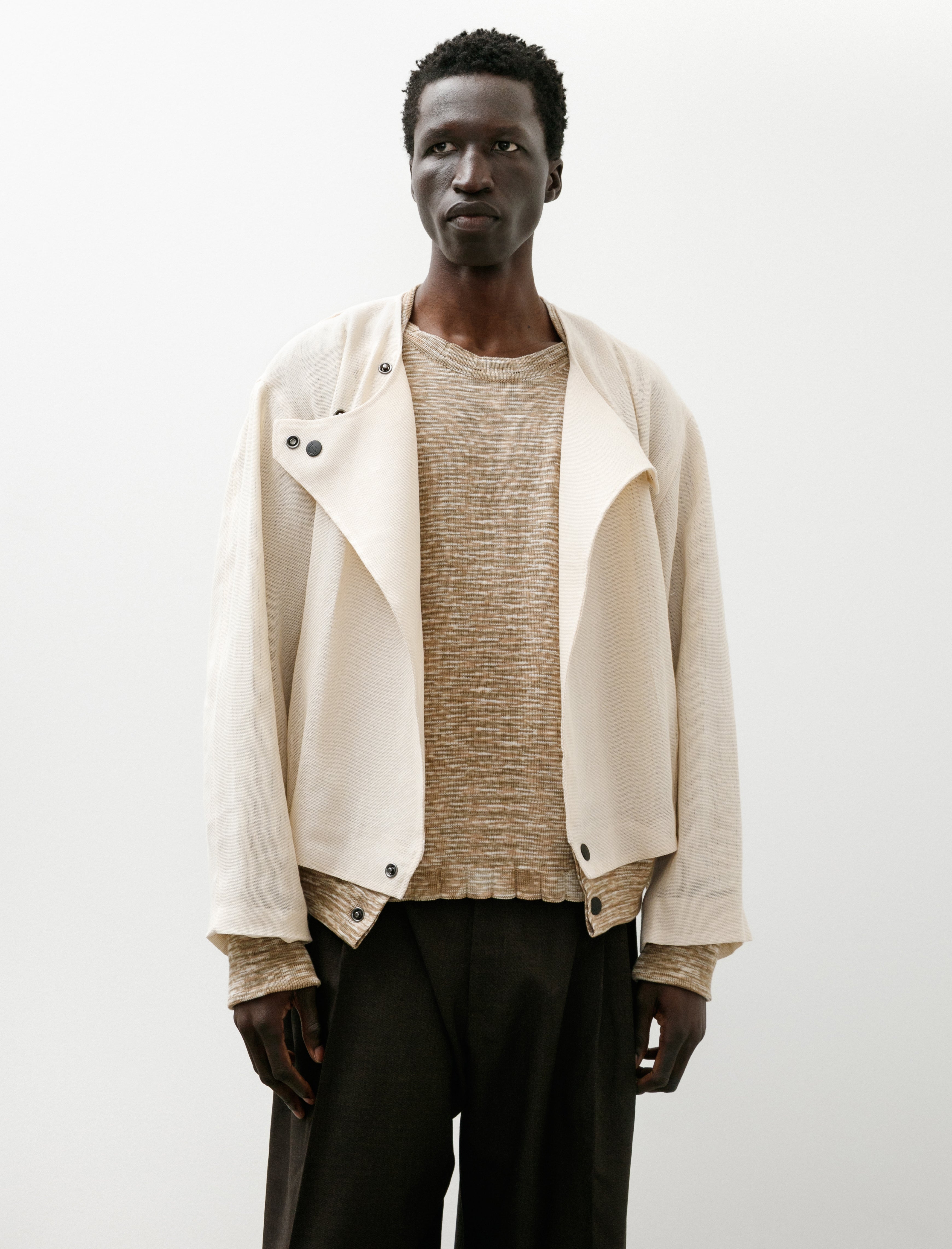 Cecile Tulkens Skrim Bubble Jacket Beige