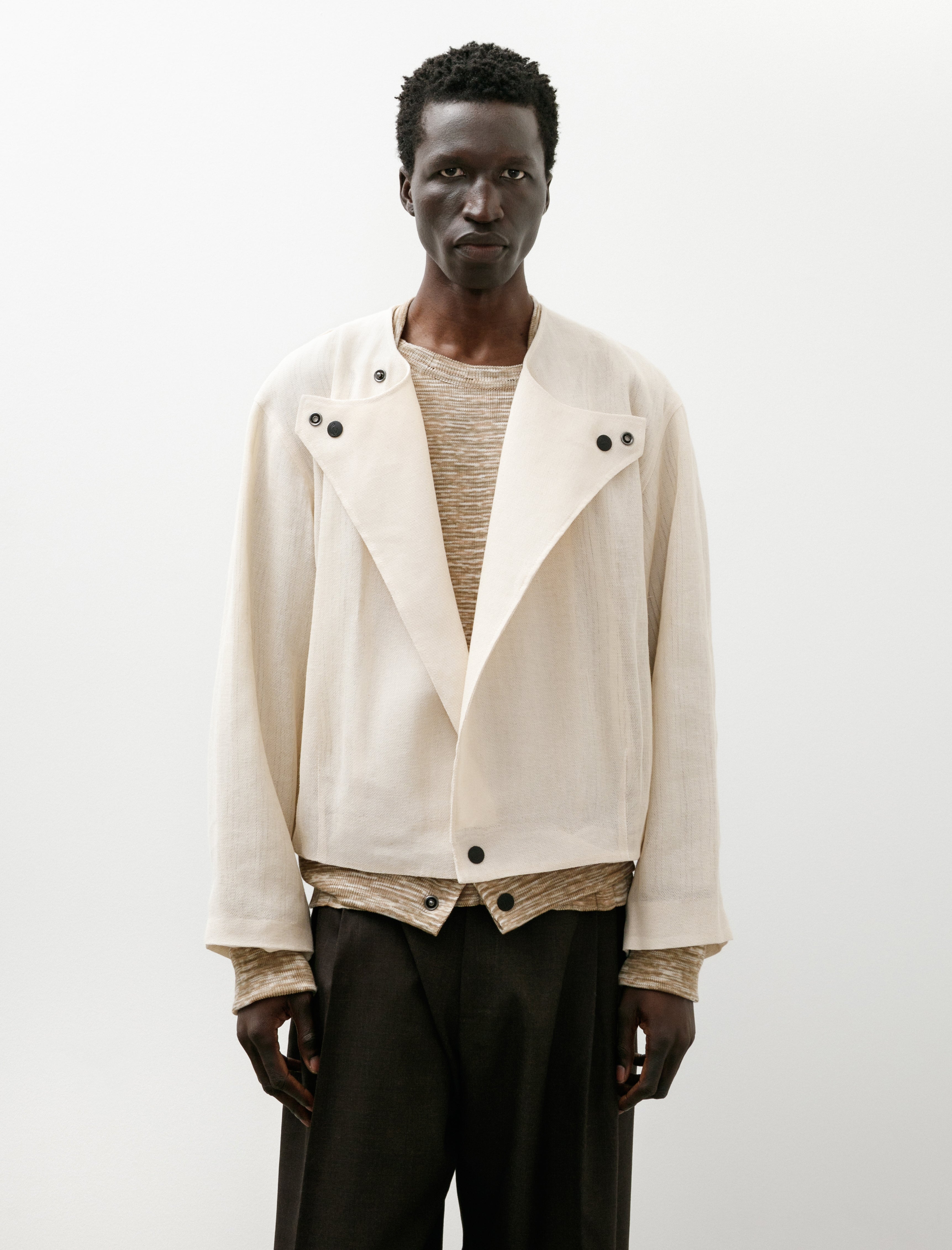 Cecile Tulkens Skrim Bubble Jacket Beige
