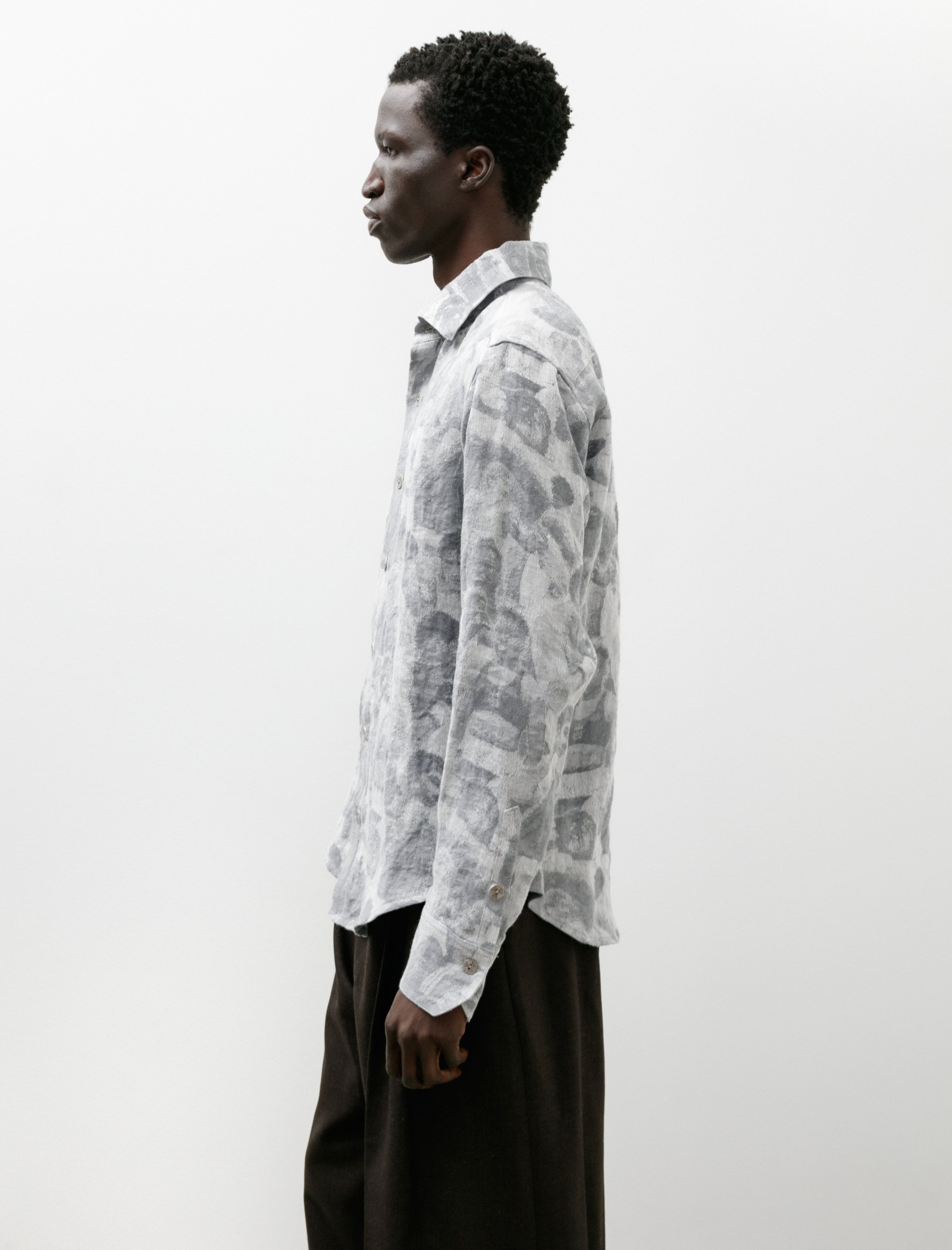 Cecile Tulkens Standard Shirt Long Sleeve Boxer Jacquard