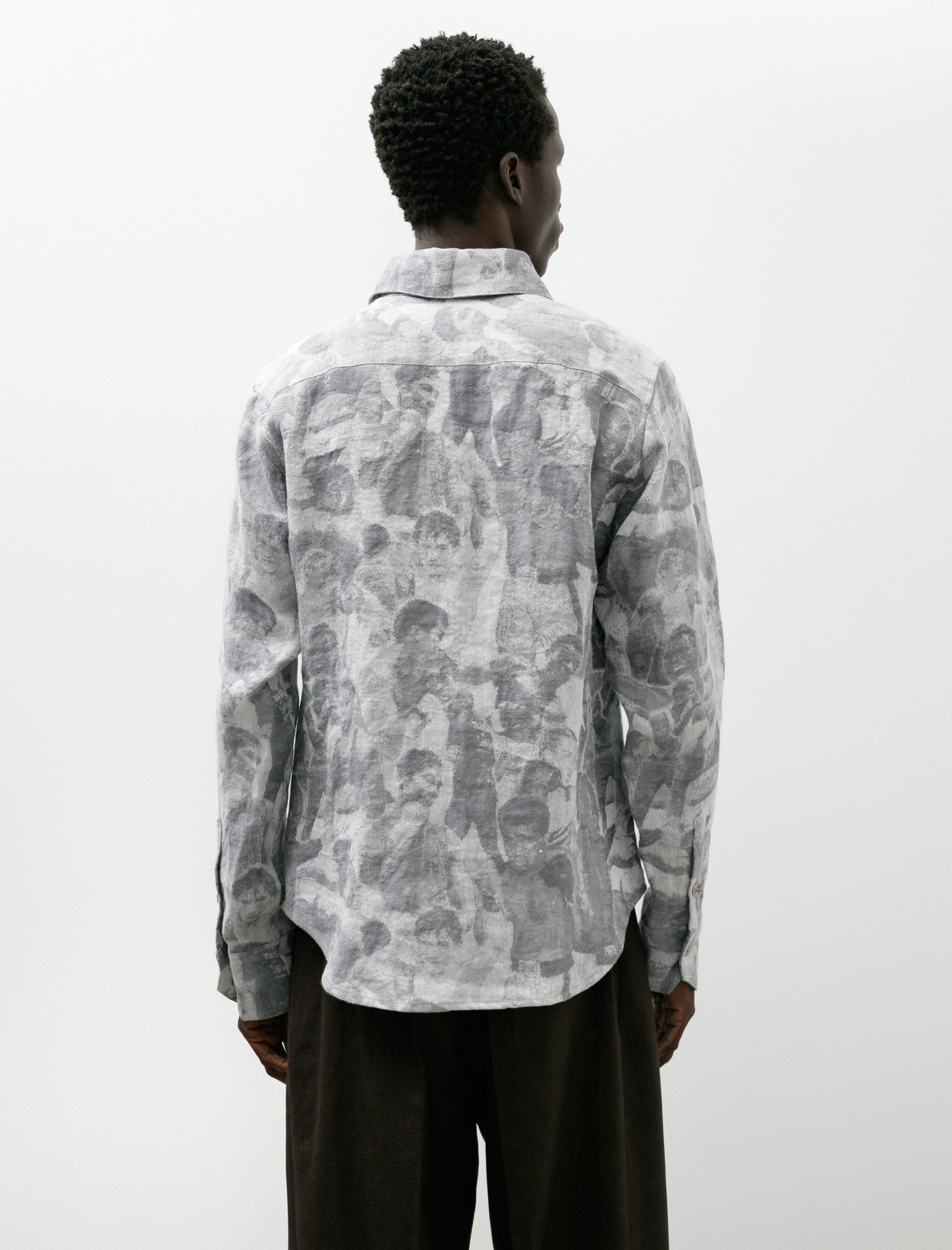 Cecile Tulkens Standard Shirt Long Sleeve Boxer Jacquard