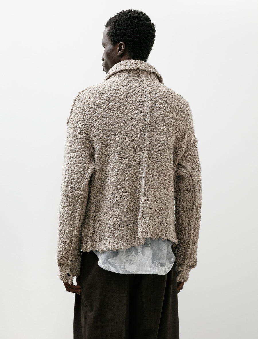 Boucle Popper Jacket Putty - Image 2