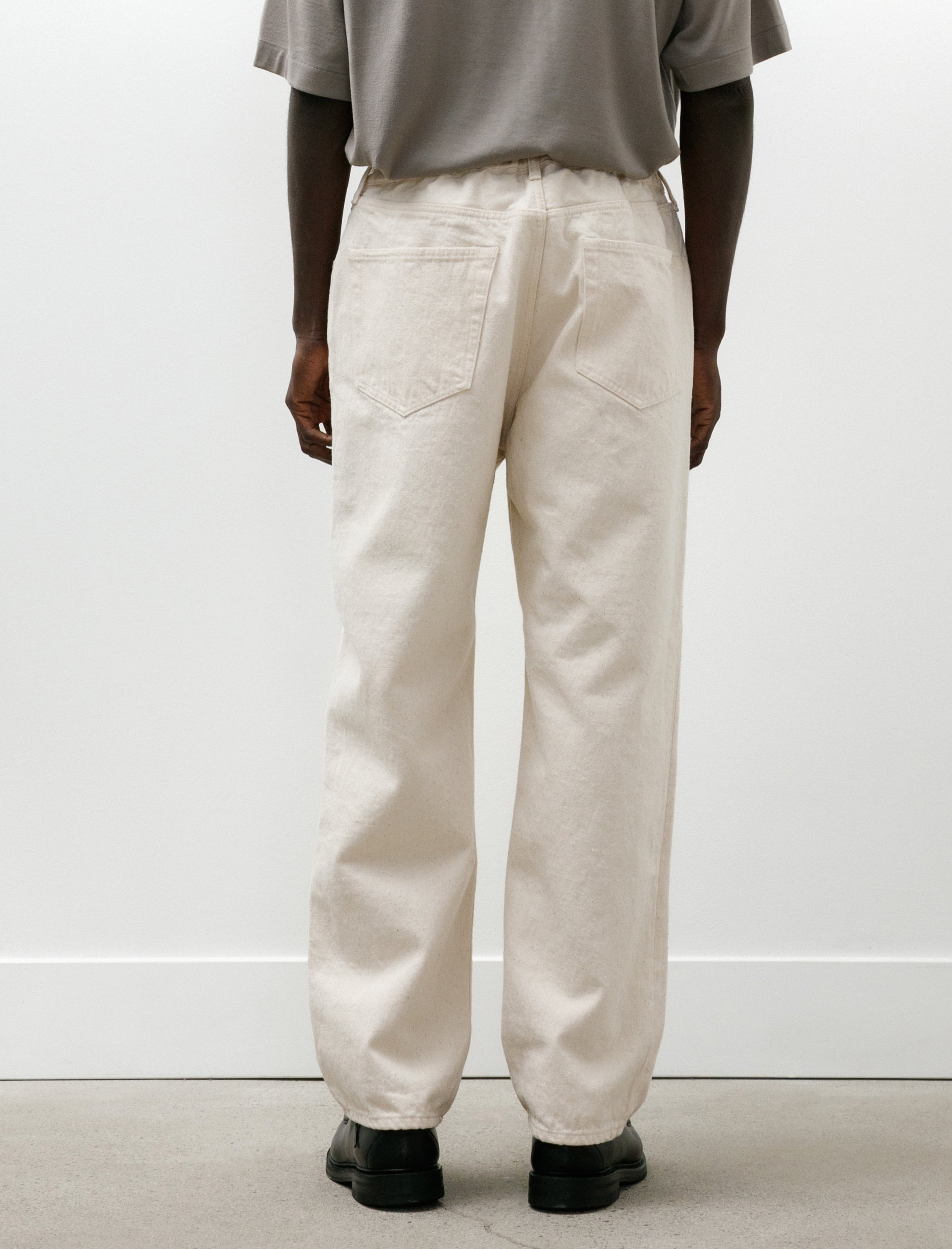 Yoko Sakamoto 5 Pocket Easy Pants Ecru