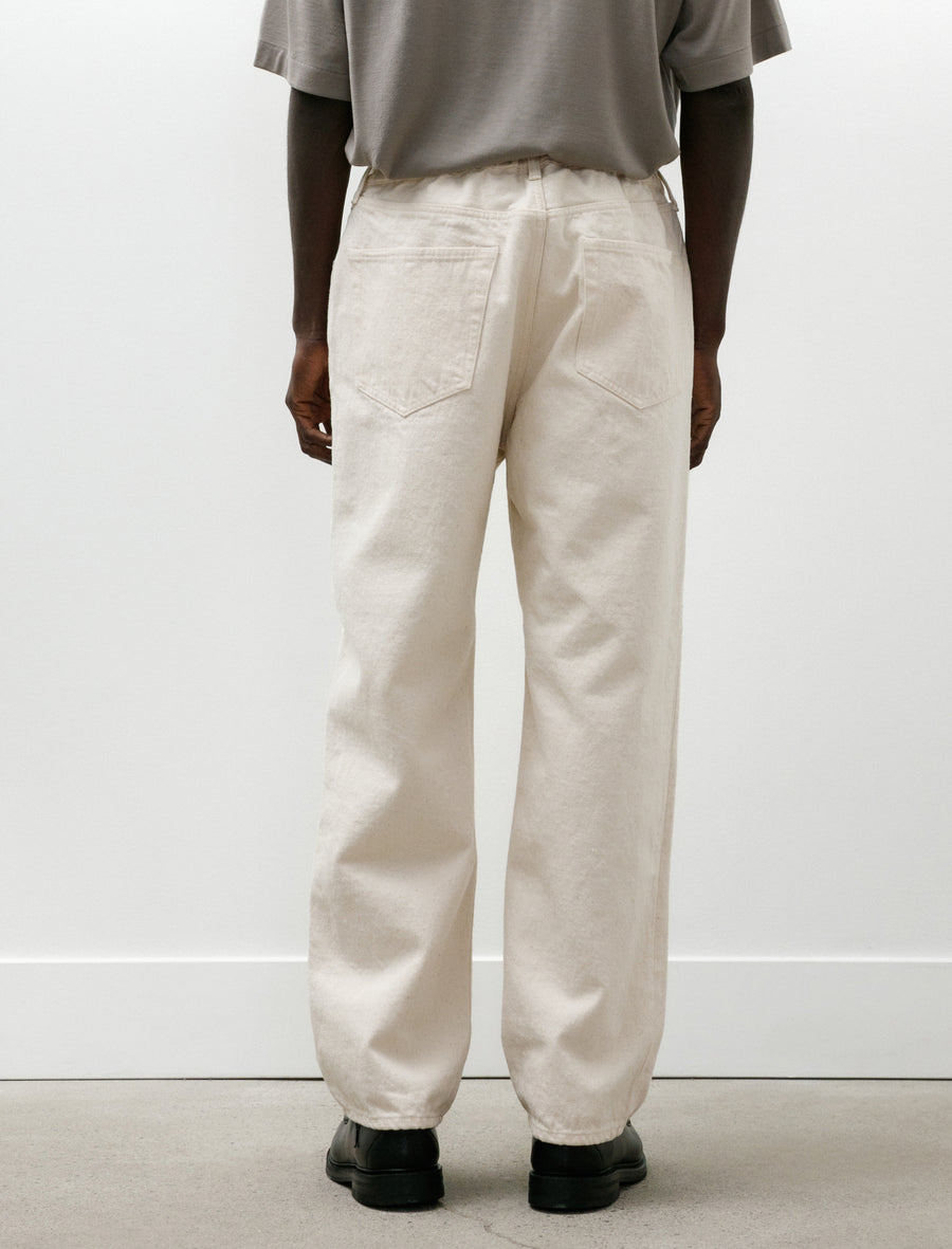 5 Pocket Easy Pants Ecru - Image 5