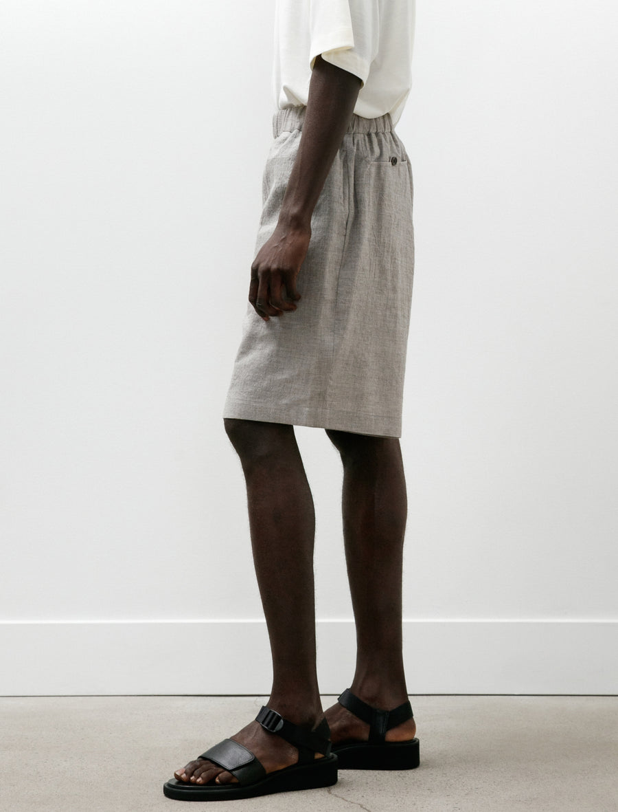 Yak Mixed L/C Easy Shorts Light Grey - Image 6