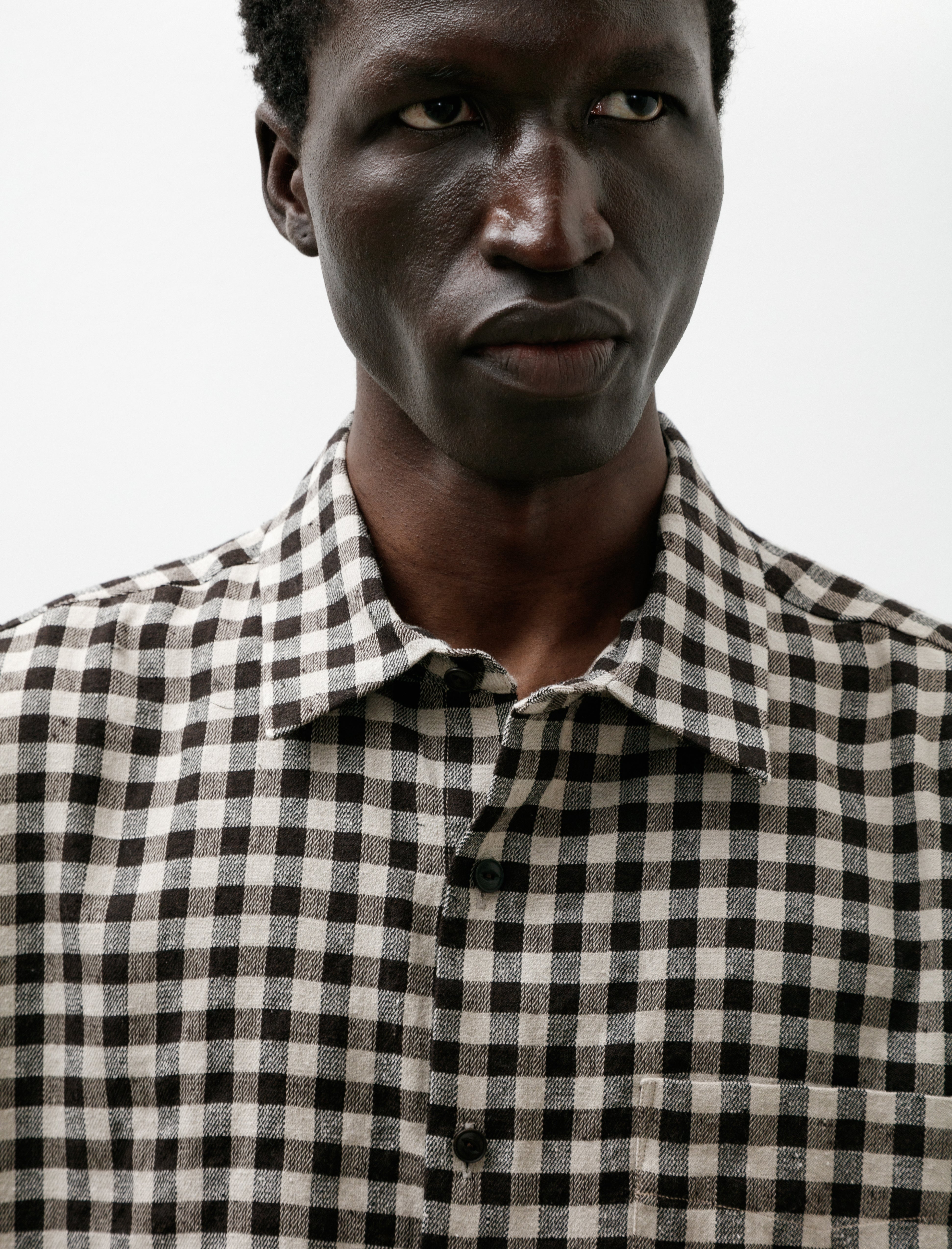 Yoko Sakamoto Regular Collar SS Shirt Gingham