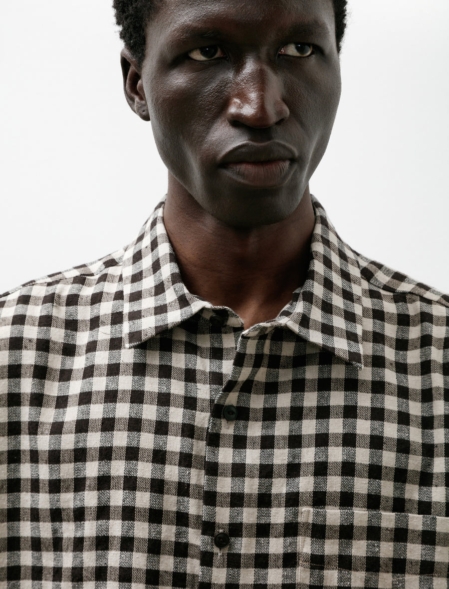 Regular Collar SS Shirt Gingham - Image 4