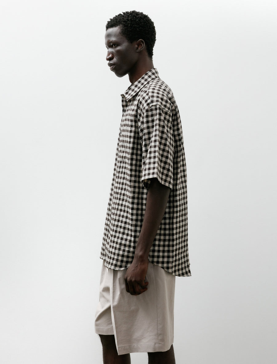 Regular Collar SS Shirt Gingham - Image 3