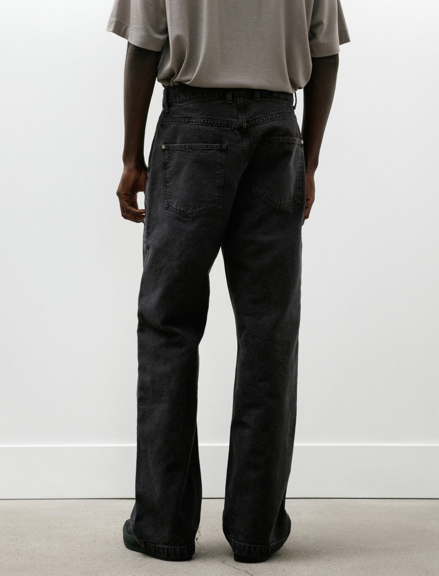 Double Knee Jeans Dark Grey Canvas - Image 5