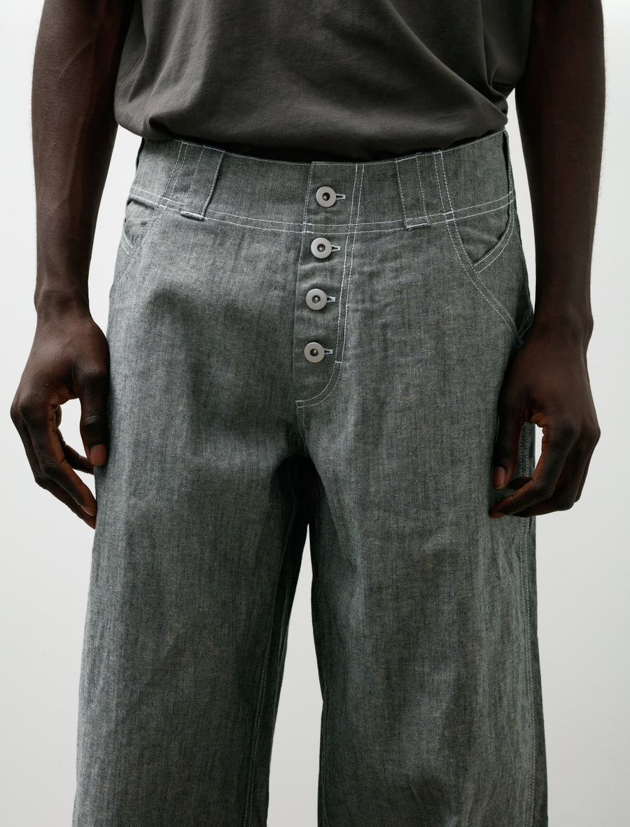 Coin Loop Pant Linen Denim - Image 7
