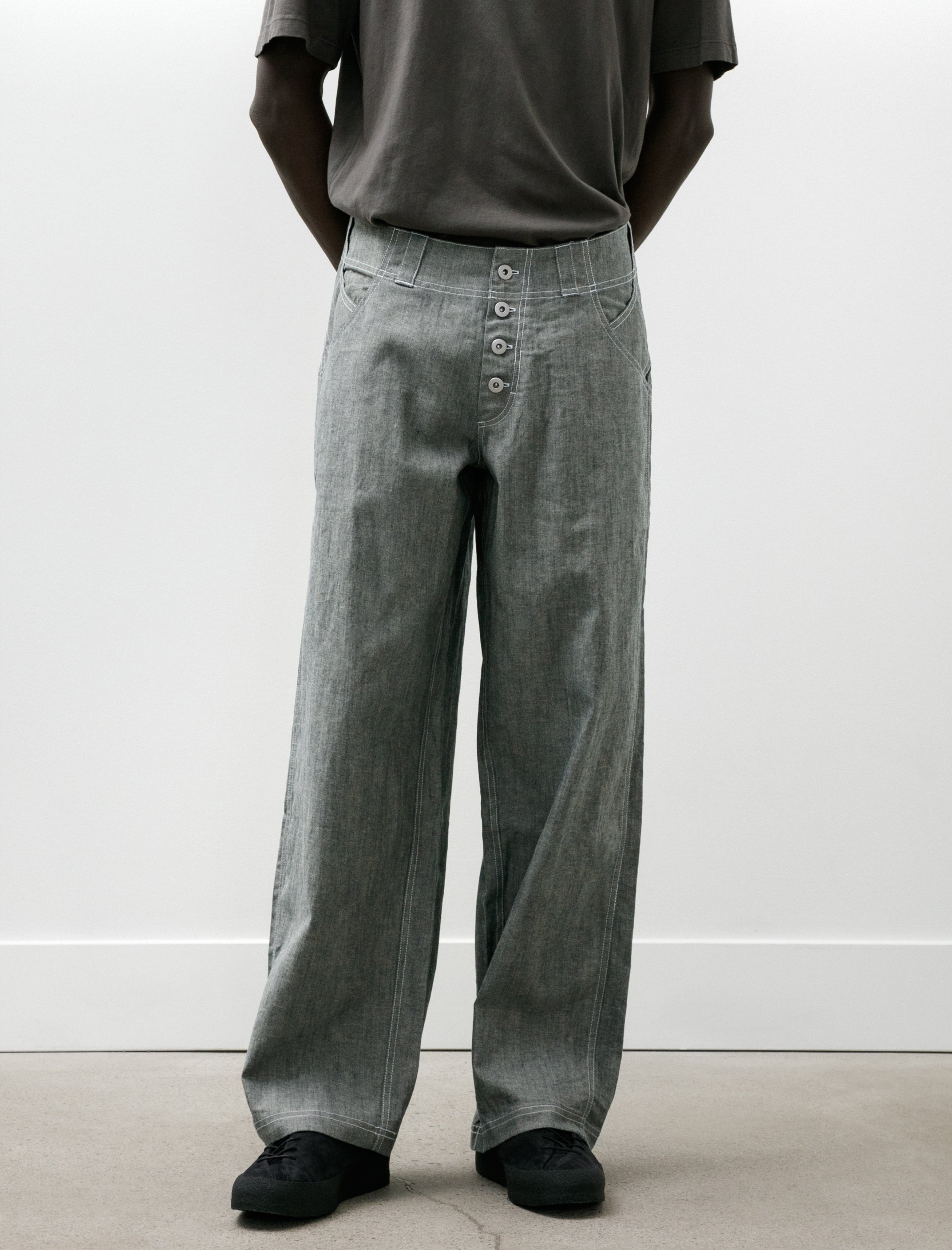 Colin Meredith Coin Loop Pant Linen Denim