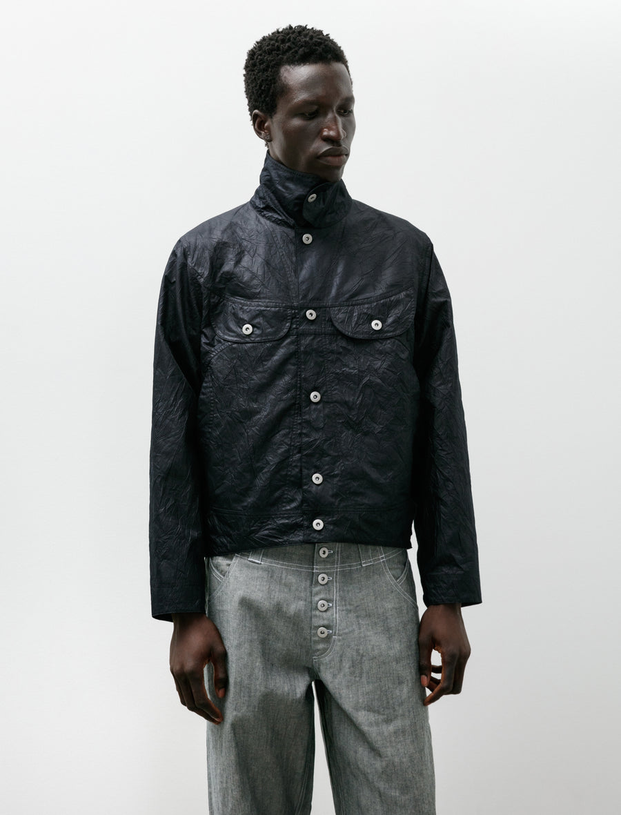 Wrinkle Welder Button Jacket Black - Image 1