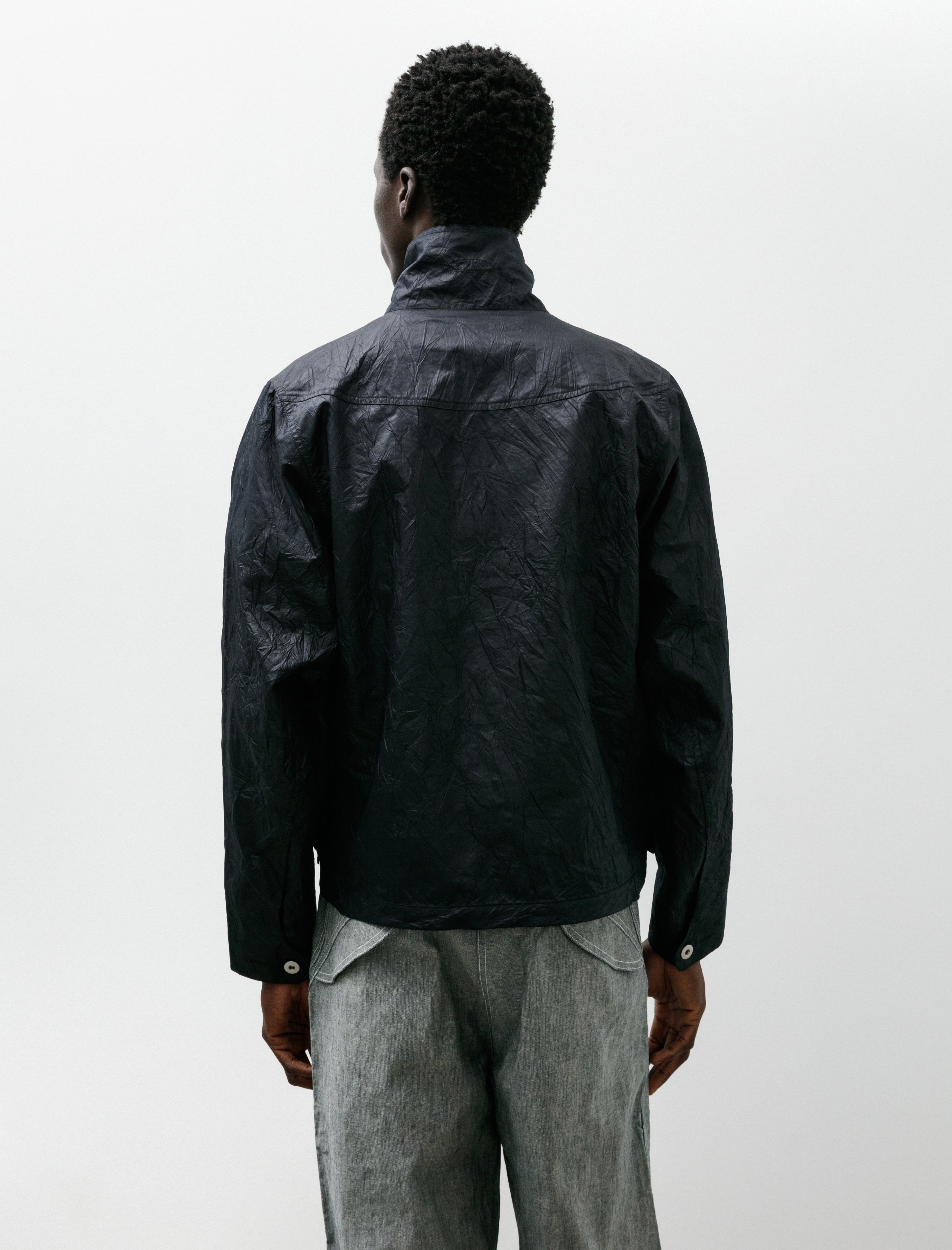 Colin Meredith Wrinkle Welder Button Jacket Black