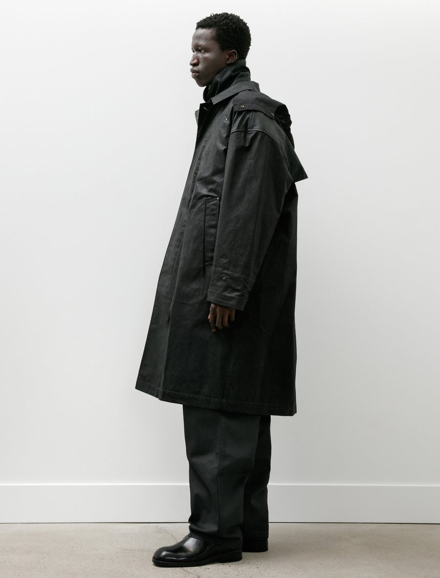 Hooded Raincoat Onyx - Image 3