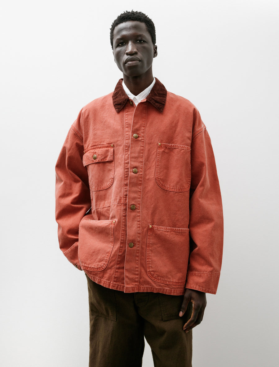 Relax Fit Oxford Coverall Red - Image 1