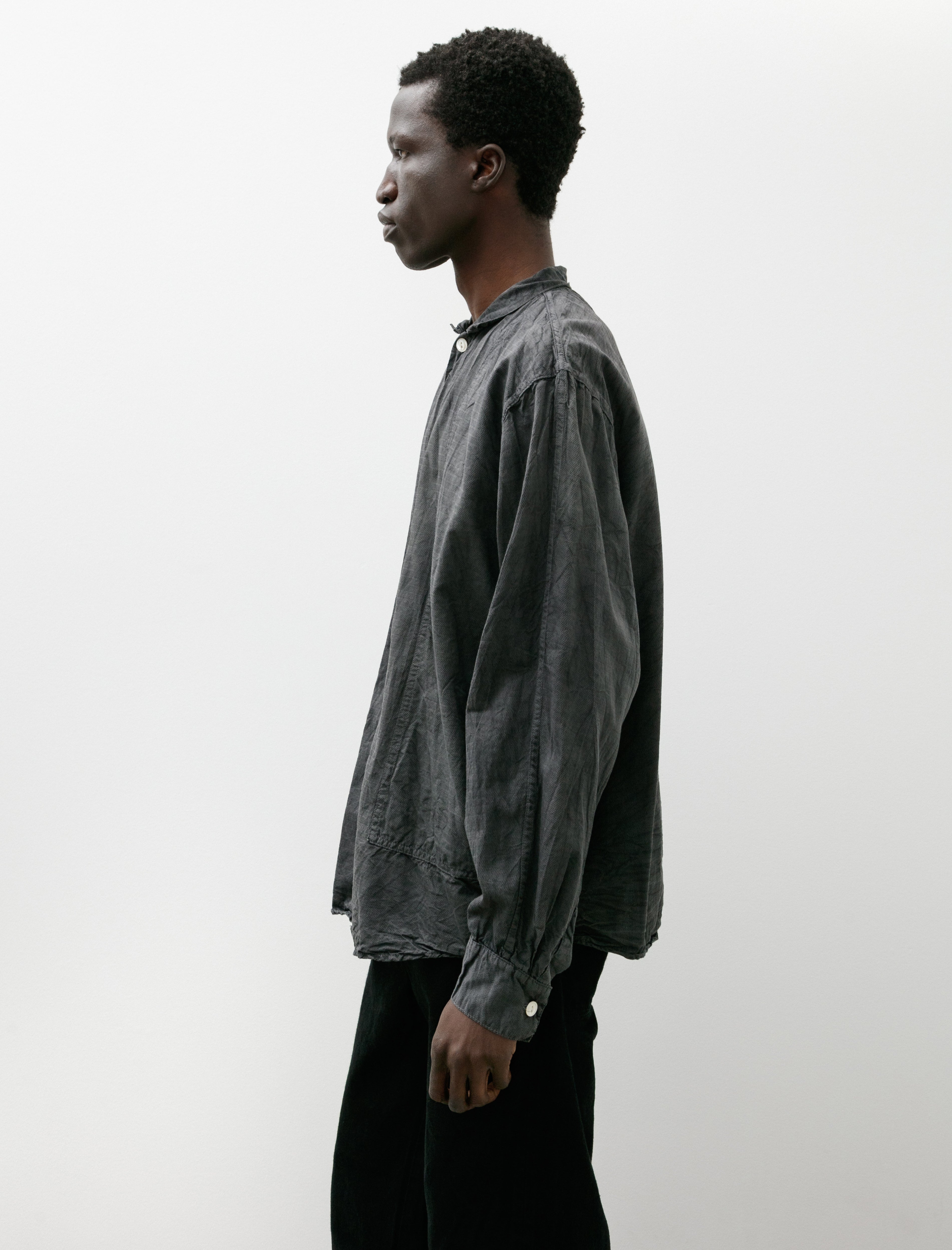 Tender 439 Stole Pocket Butterfly Shirt Thunderbolt Cotton Cambric Chestnut Dyed