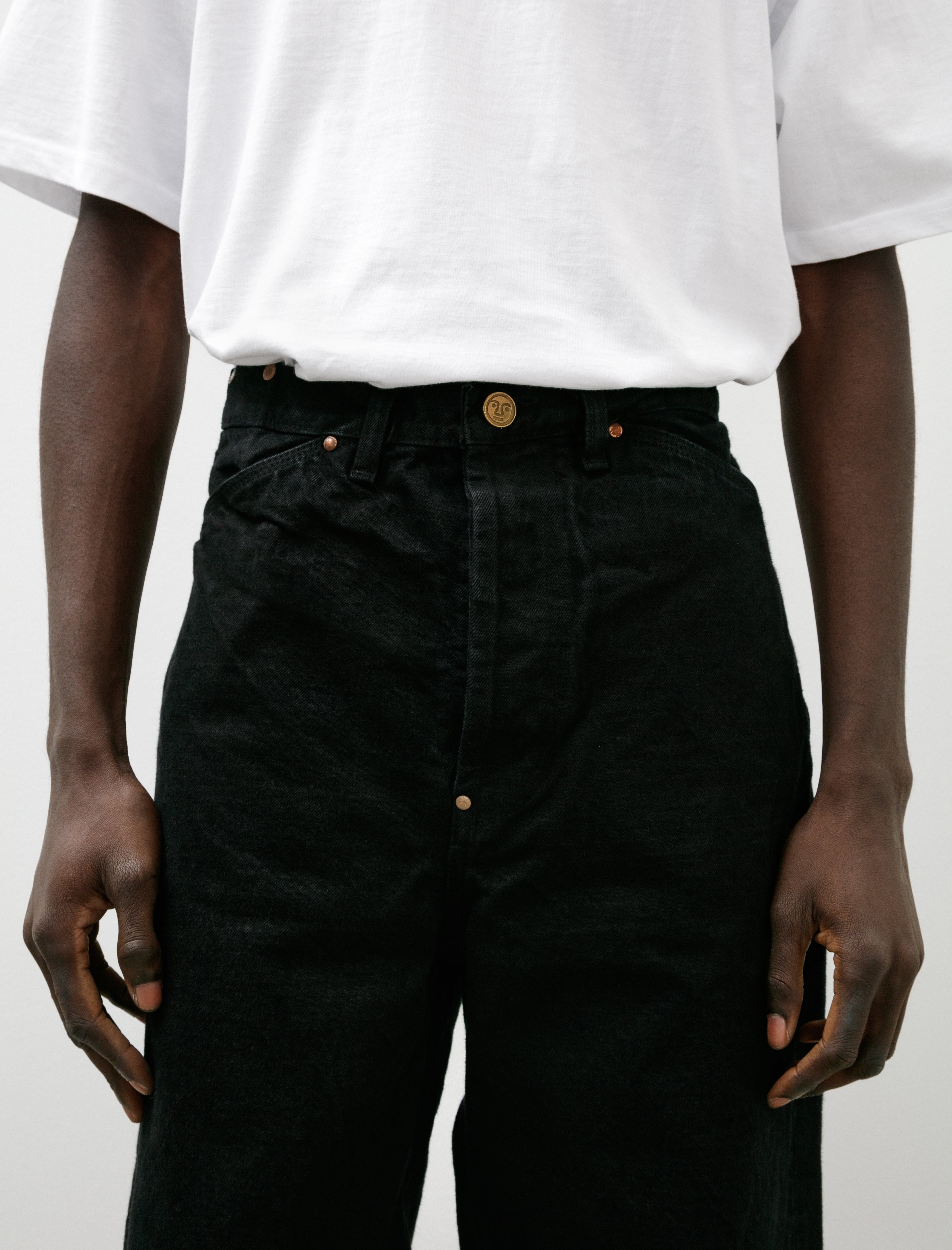 Tender 124 Wader Jeans 16oz Selvage Denim Black Hole