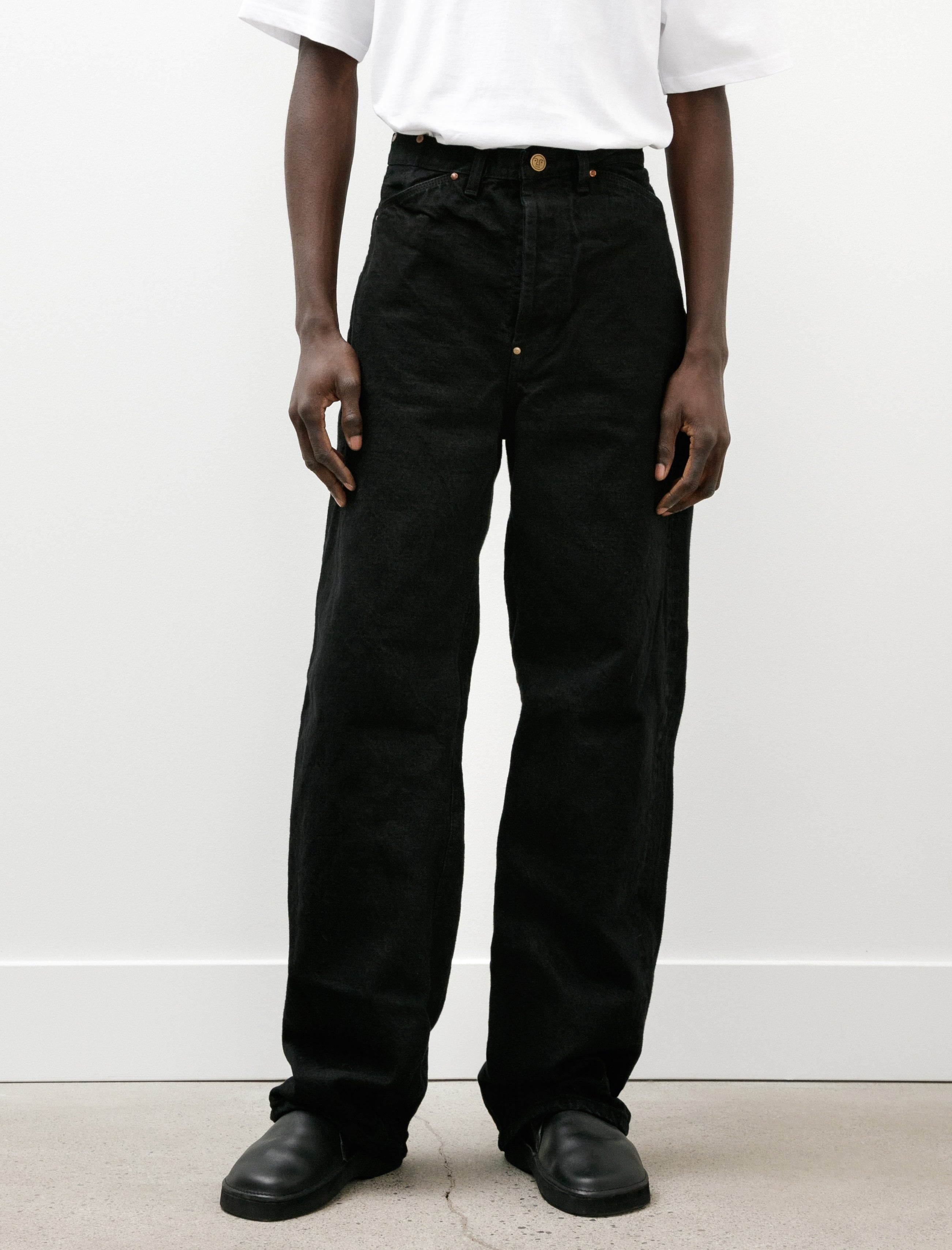 Tender 124 Wader Jeans 16oz Selvage Denim Black Hole