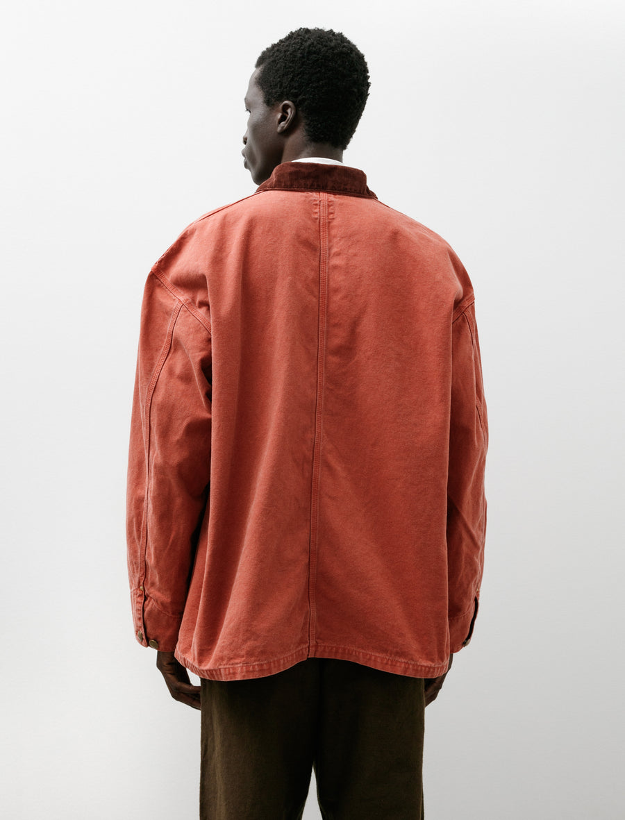 Relax Fit Oxford Coverall Red - Image 2