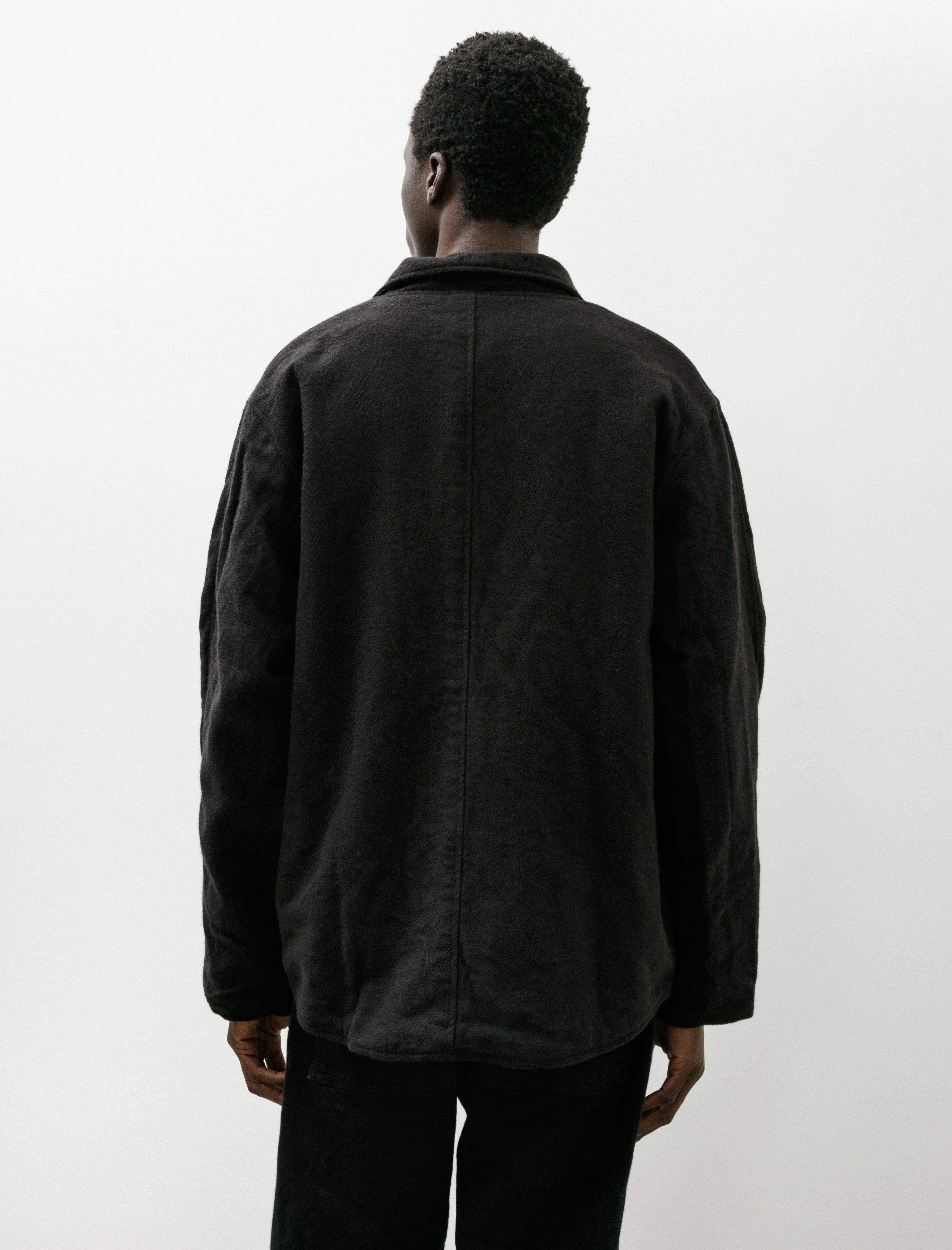 Tender 918 Two-One Butterfly Jacket Wool Face Broken Twill Black Hole