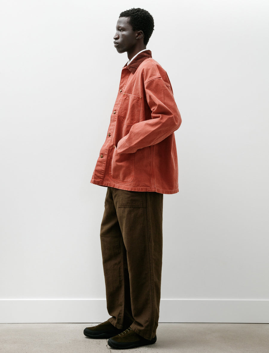 Relax Fit Oxford Coverall Red - Image 7