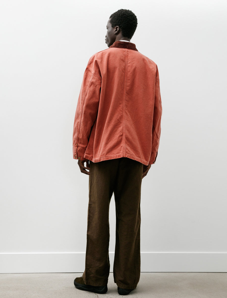 Relax Fit Oxford Coverall Red - Image 8