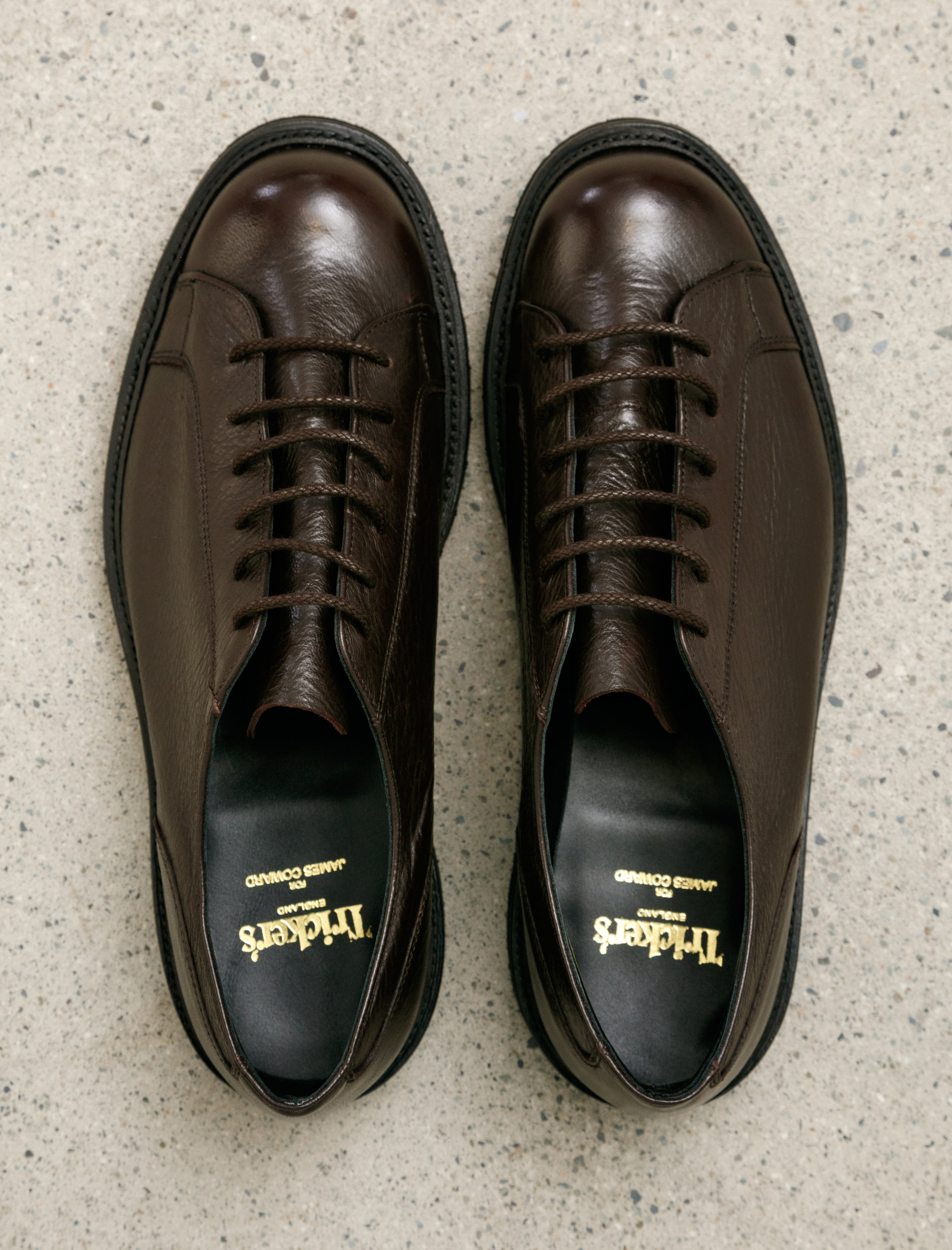 James Coward x Trickers Monkey Shoe Dark Brown Olivvia Deer Vi Lite