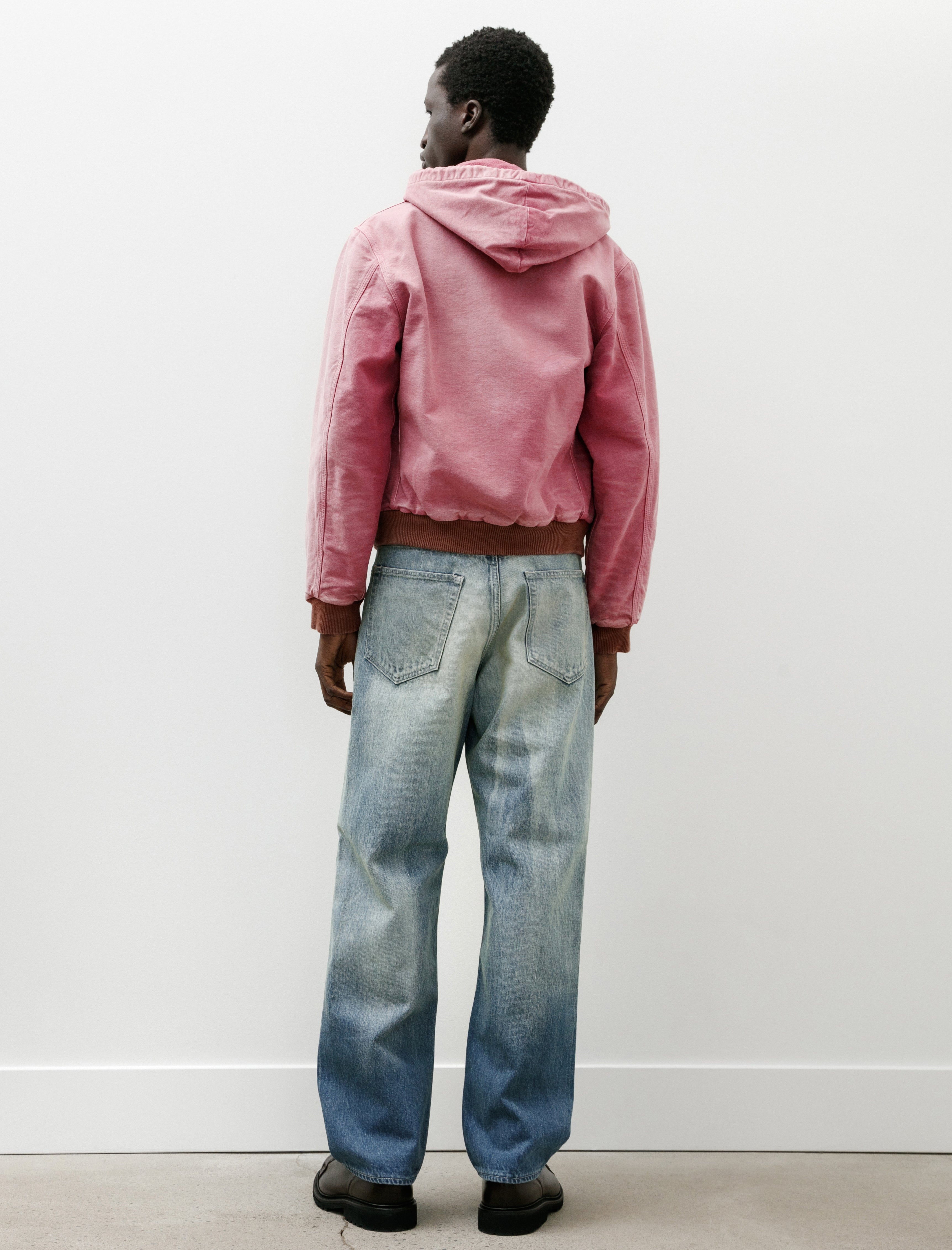 Auralee Selvedge Faded Heavy Denim Wide Pants