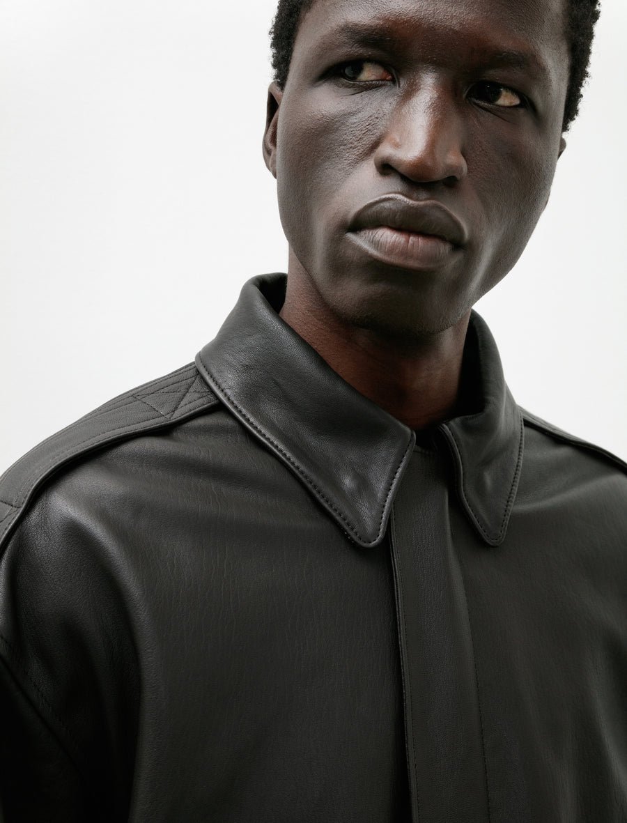 Lambskin A-2 Jacket Brown - Image 5