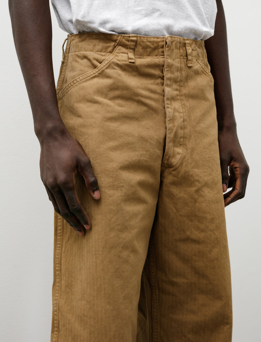 USMC Herringbone Wide Fit Utility Trousers Khaki - Image 7