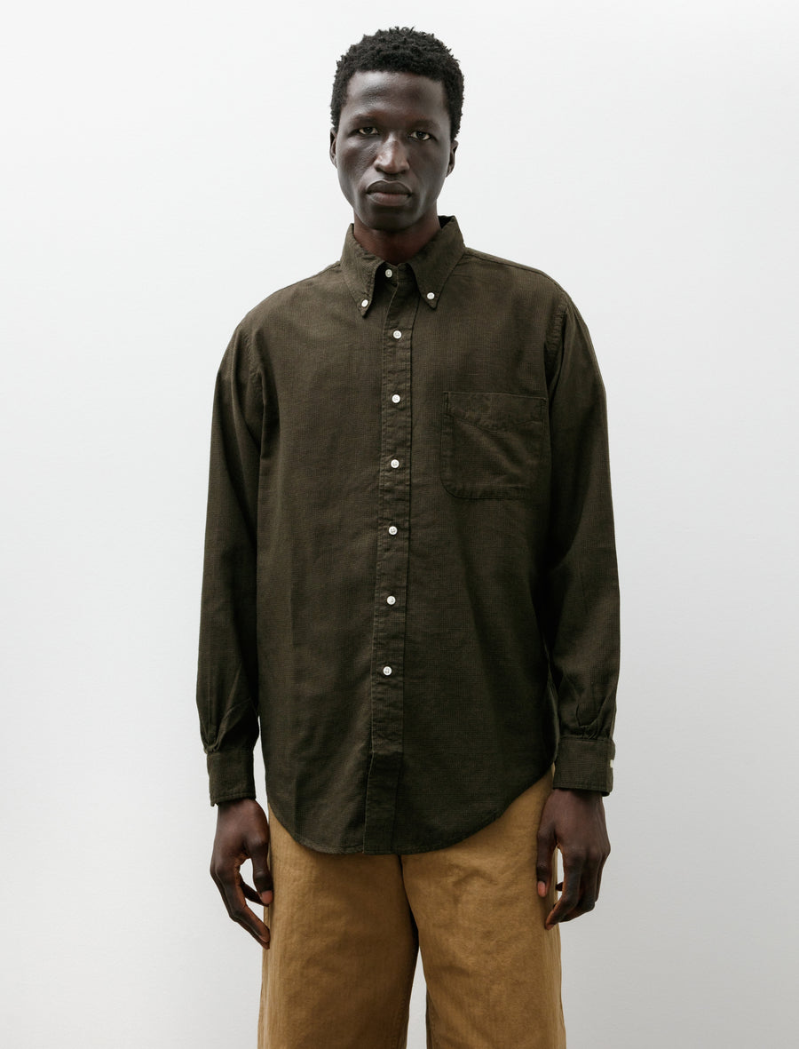 Standard Button Down Shirt Soft Brushed Mini Check - Image 1