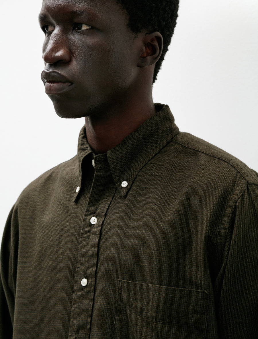 Standard Button Down Shirt Soft Brushed Mini Check - Image 4