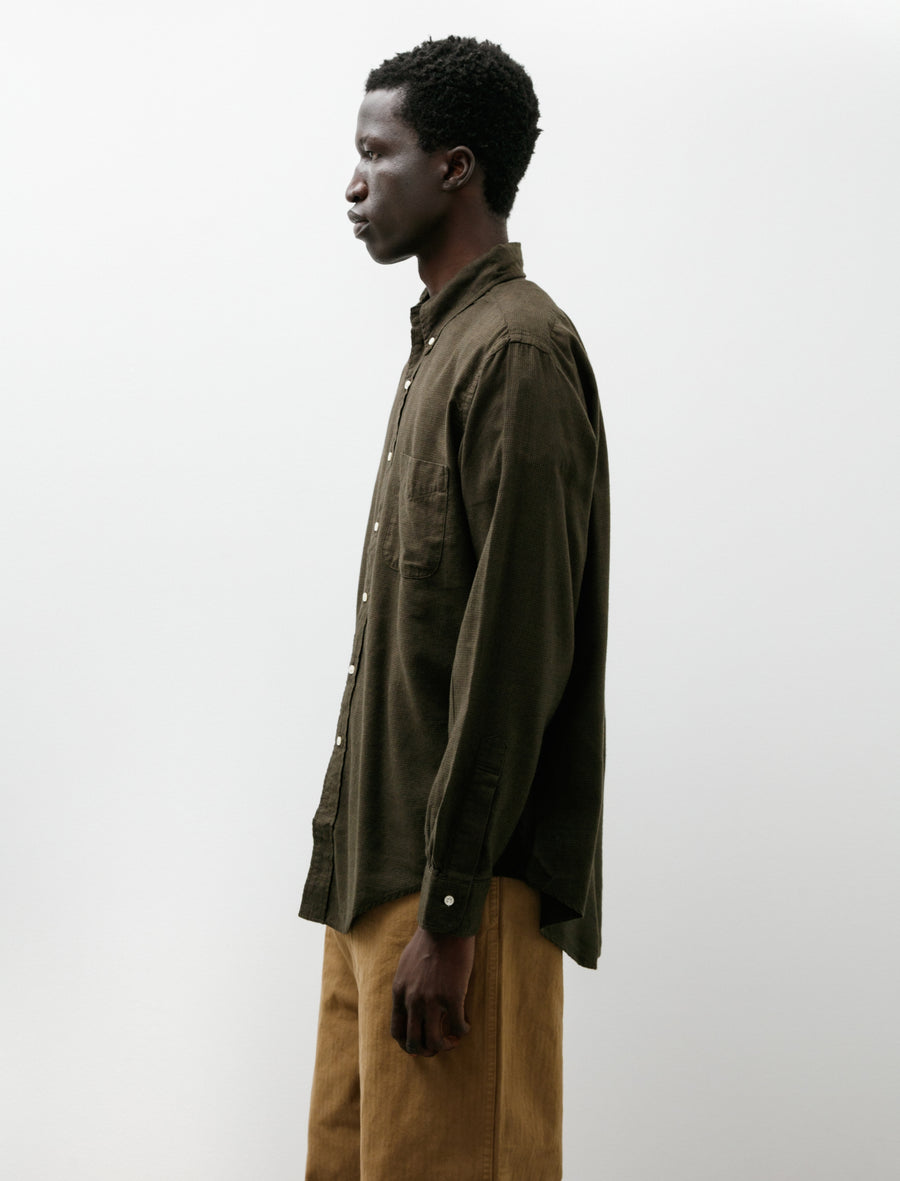 Standard Button Down Shirt Soft Brushed Mini Check - Image 3