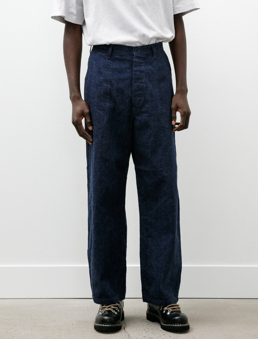 Wide Fit US Navy Denim Utility Pants One Wash - Image 4