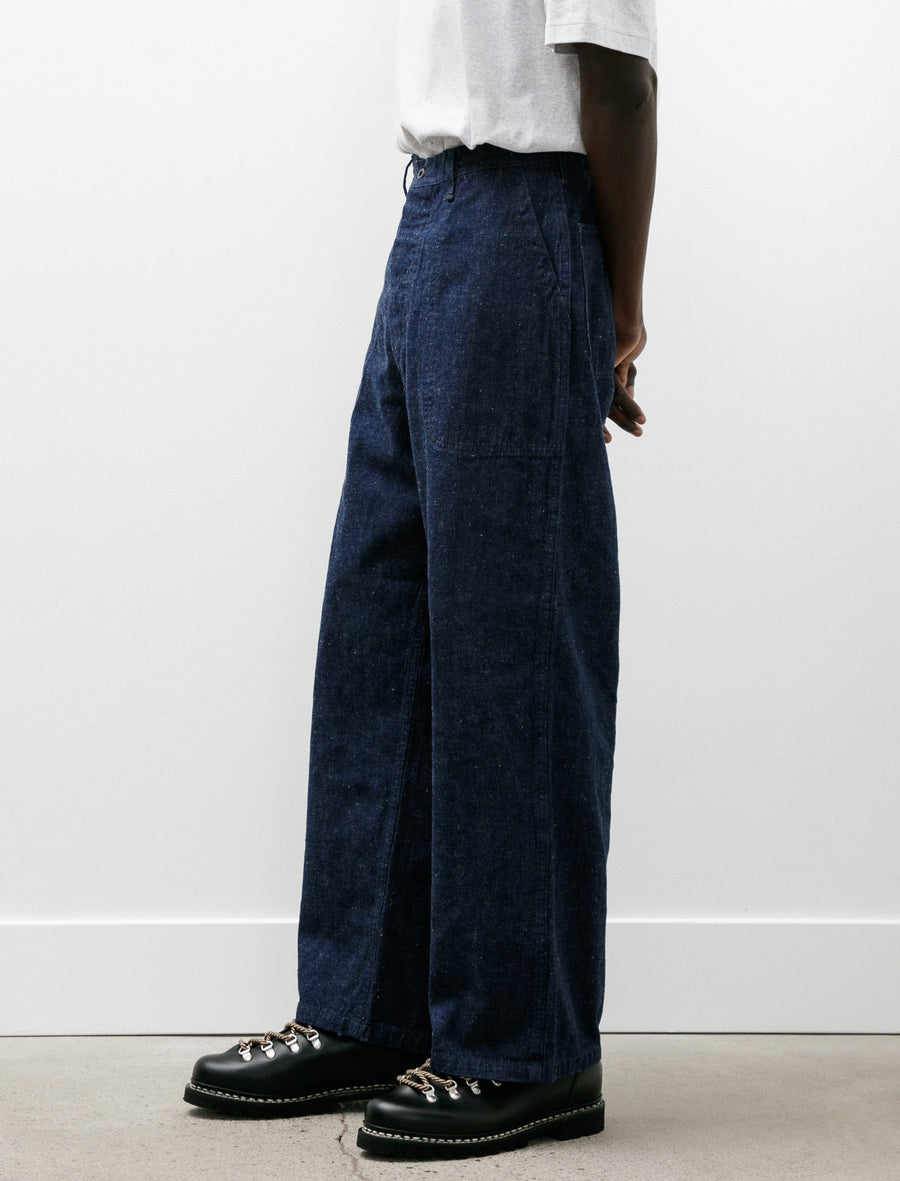 Wide Fit US Navy Denim Utility Pants One Wash - Image 6