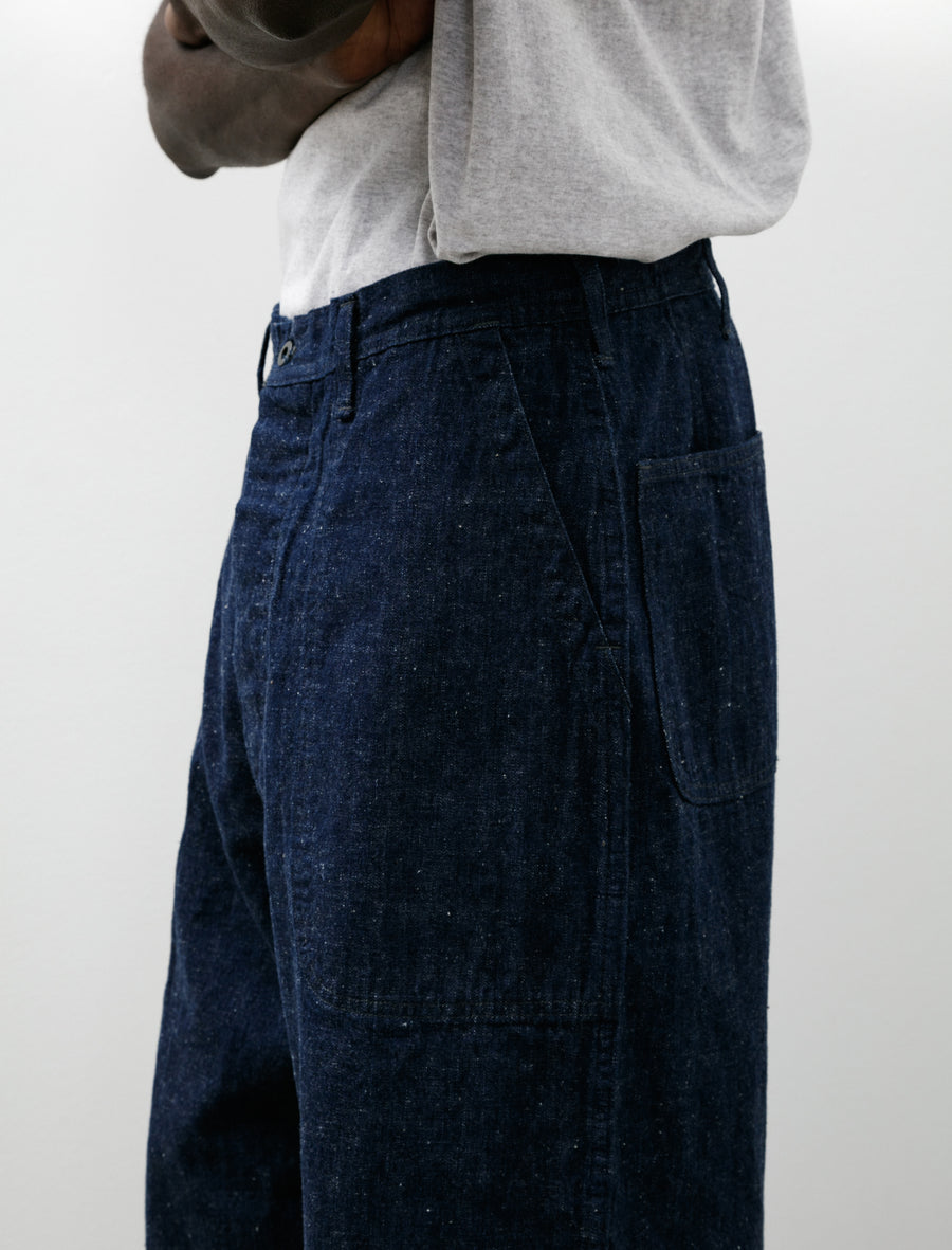 Wide Fit US Navy Denim Utility Pants One Wash - Image 7