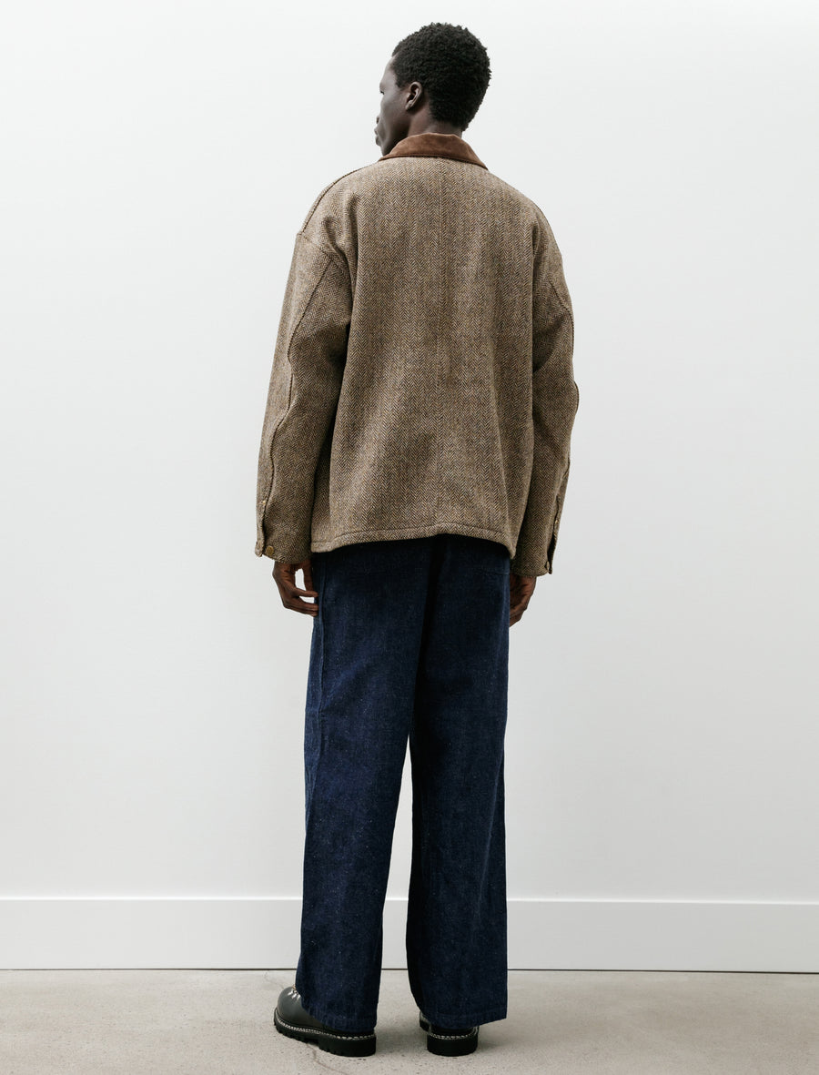 Harris Tweed Relax Fit Coverall Khaki - Image 8