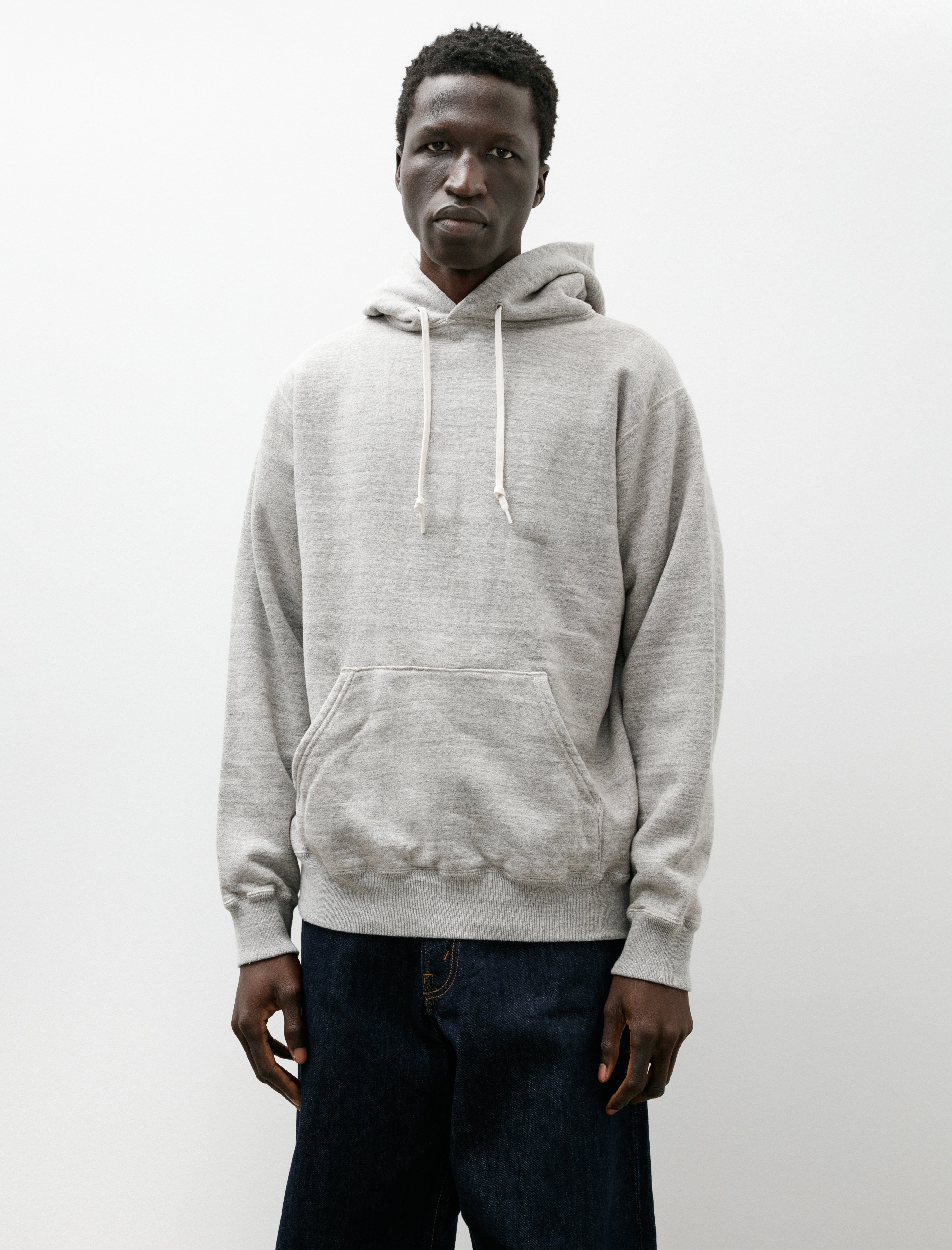 orSlow Loop Wheel Hooded Sweatshirt Heather