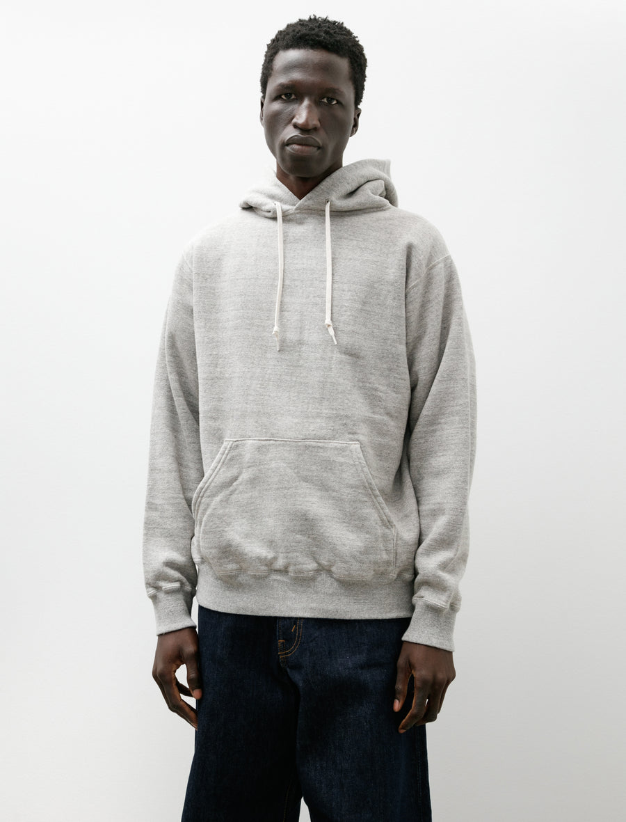 Loop Wheel Hooded Sweatshirt Heather - Image 1