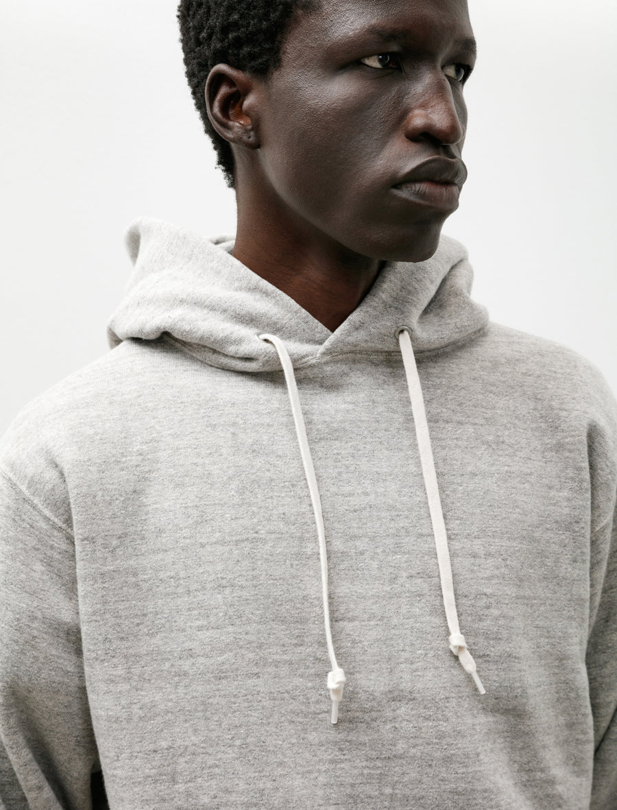 Loop Wheel Hooded Sweatshirt Heather - Image 4