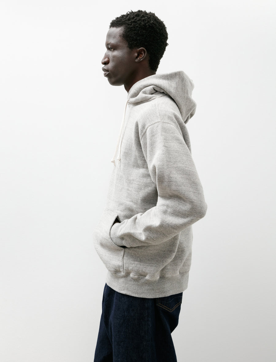 Loop Wheel Hooded Sweatshirt Heather - Image 3