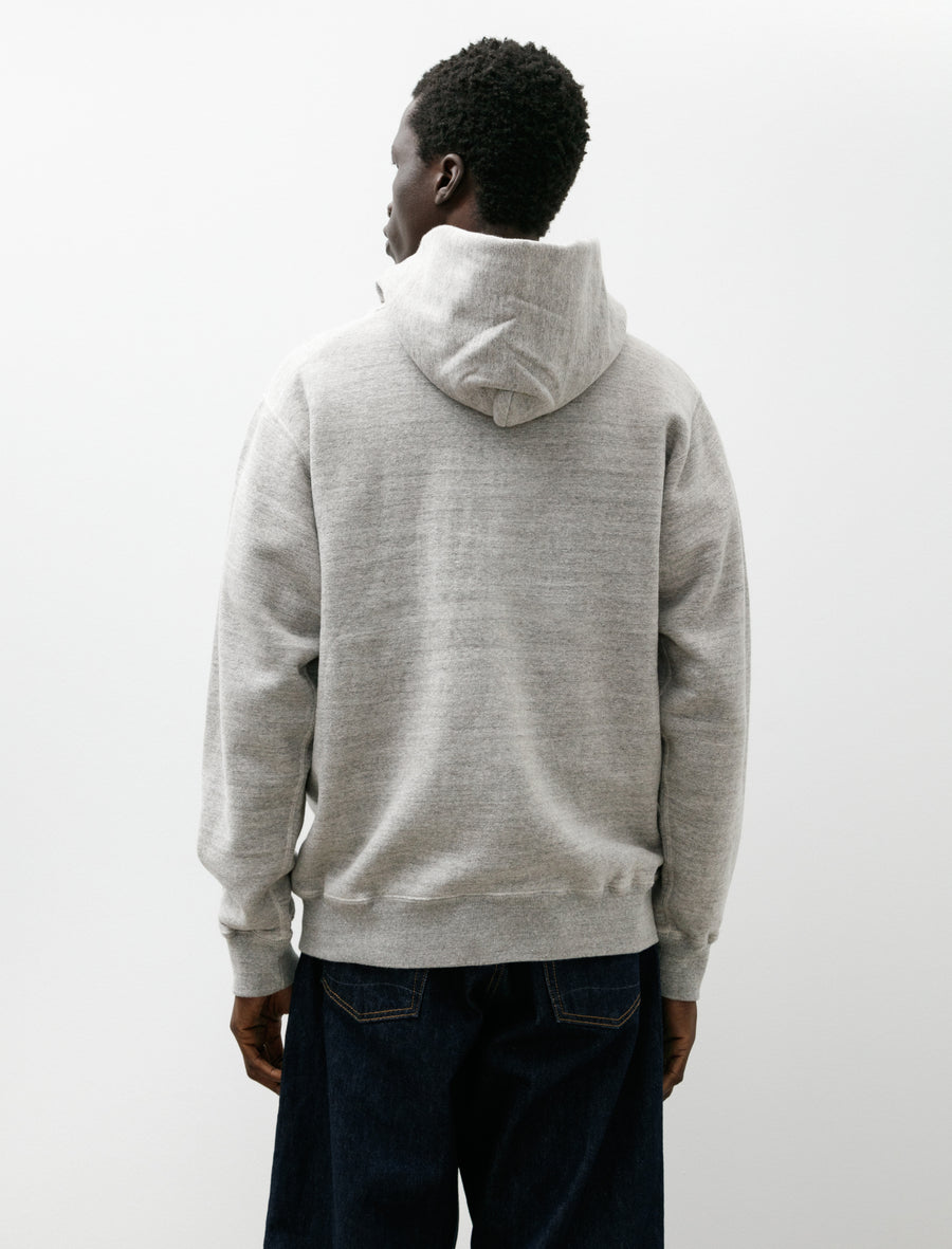 Loop Wheel Hooded Sweatshirt Heather - Image 2