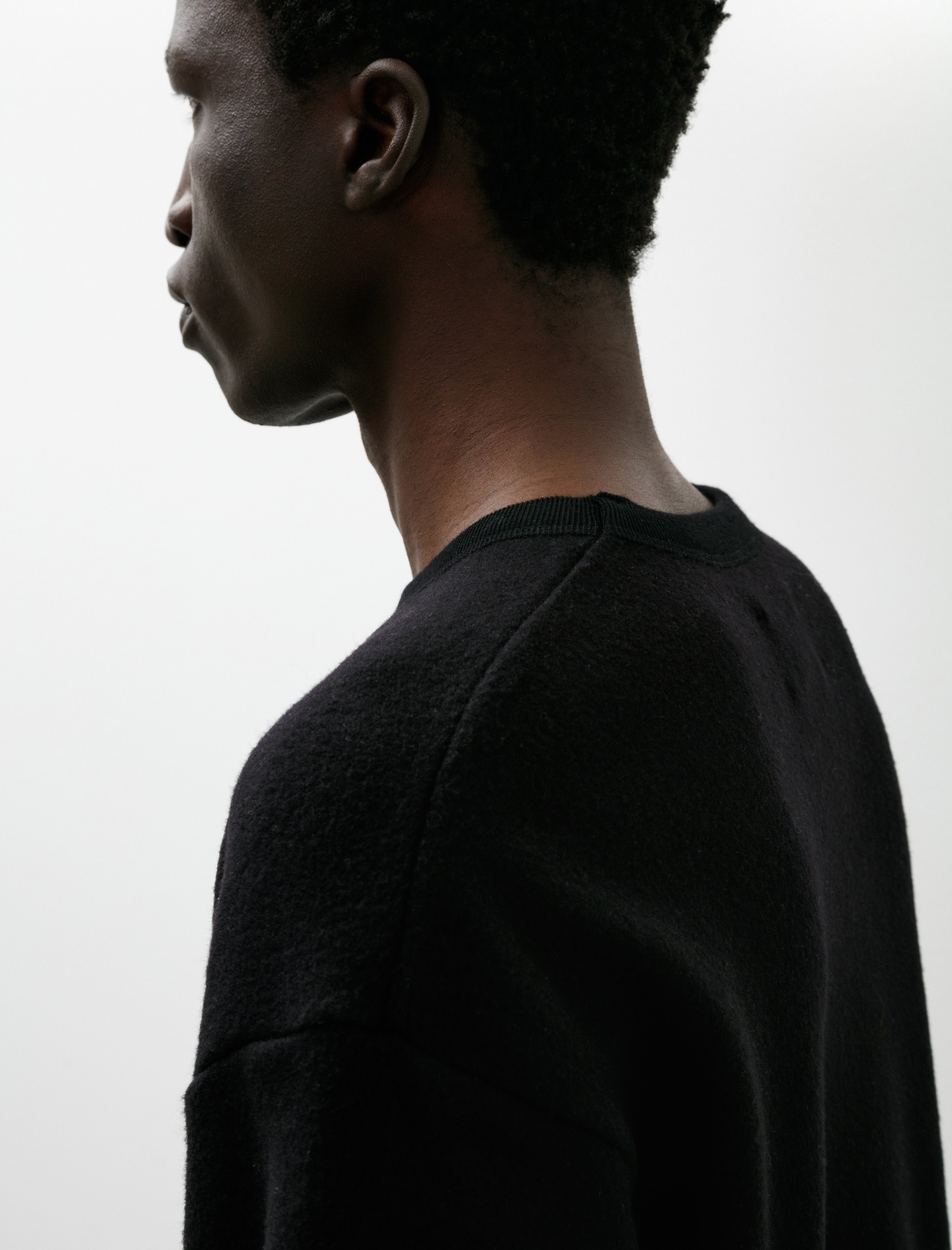 Yoko Sakamoto Crew Neck Pullover Black