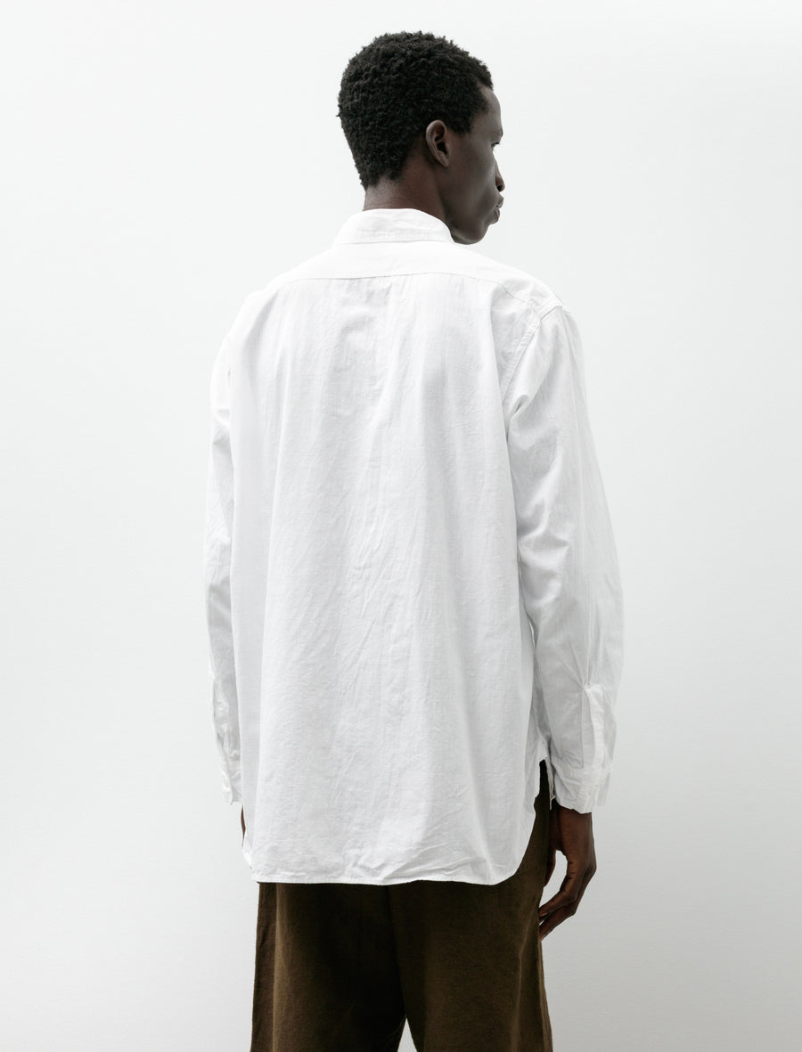 Relax Fit White Chambray Work Shirt White - Image 2