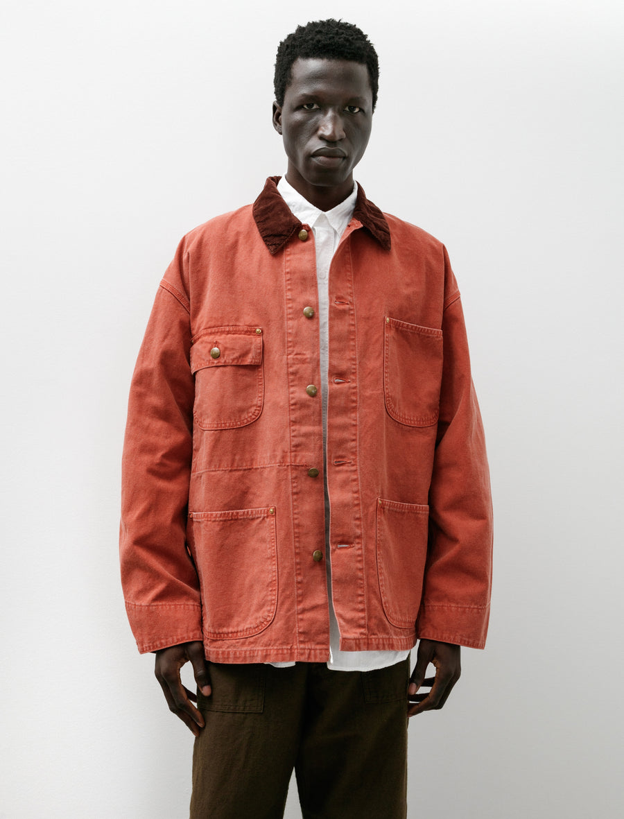 Relax Fit Oxford Coverall Red - Image 4