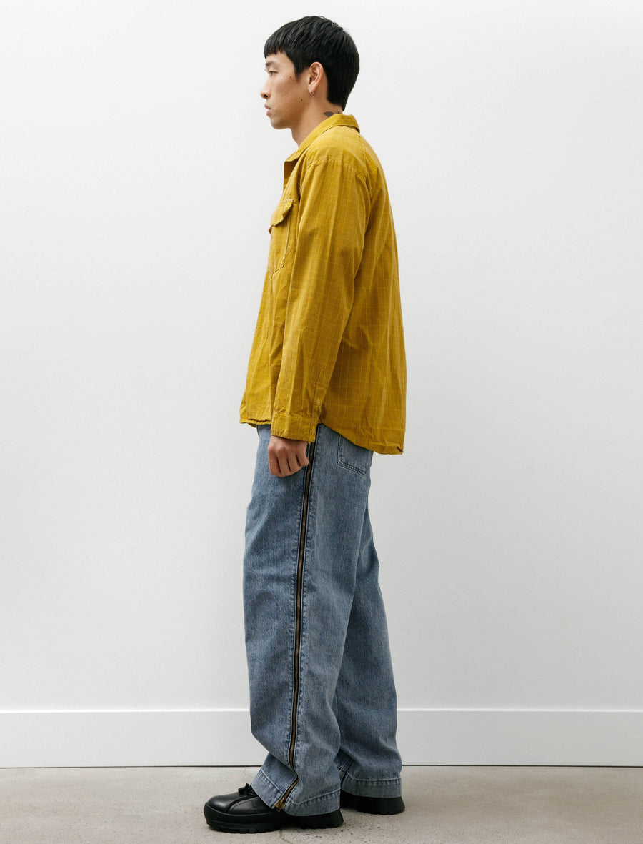 Zip Jean Indigo Denim Stone Wash - Image 3