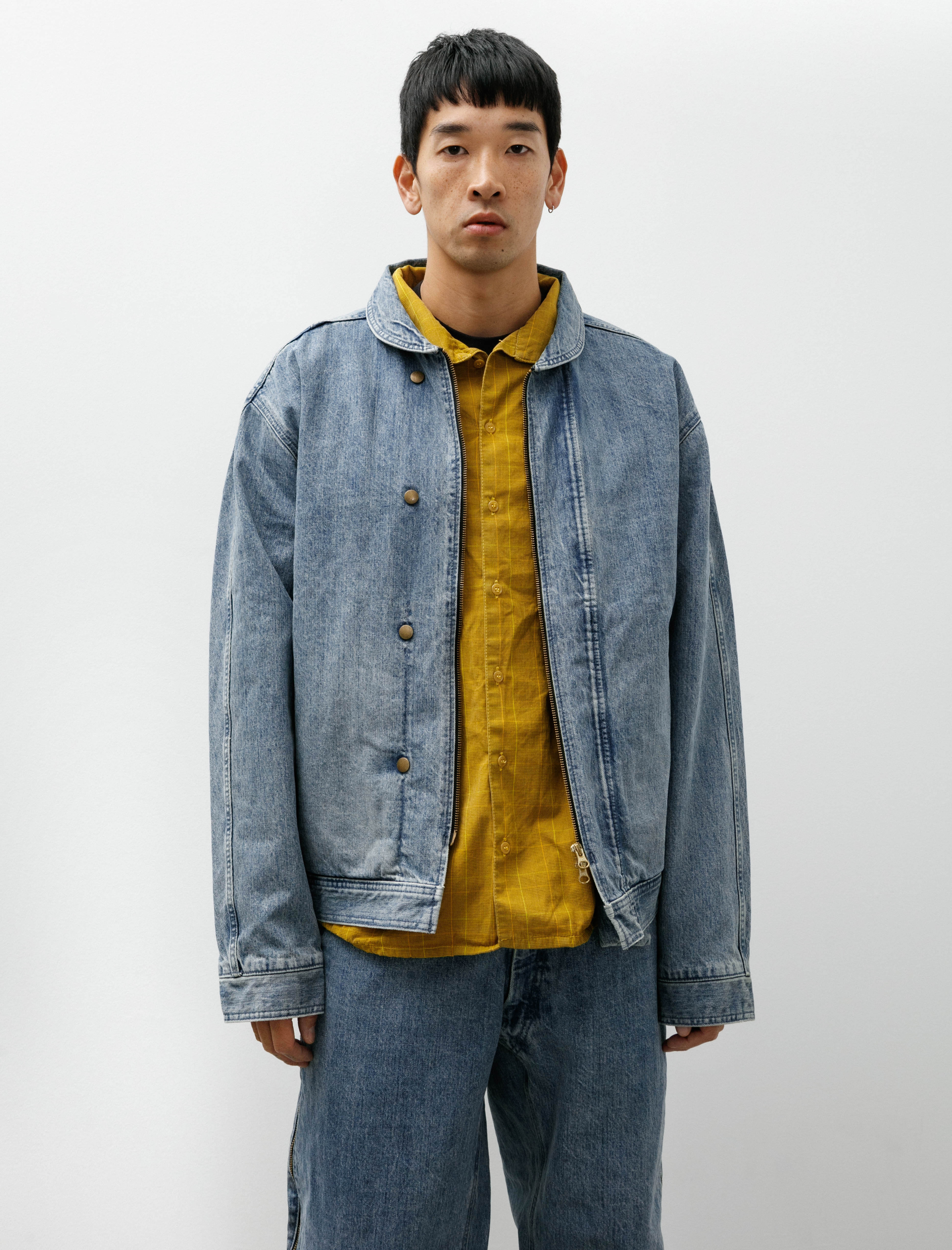 Working Guard Jacket Indigo Denim Stone Wash